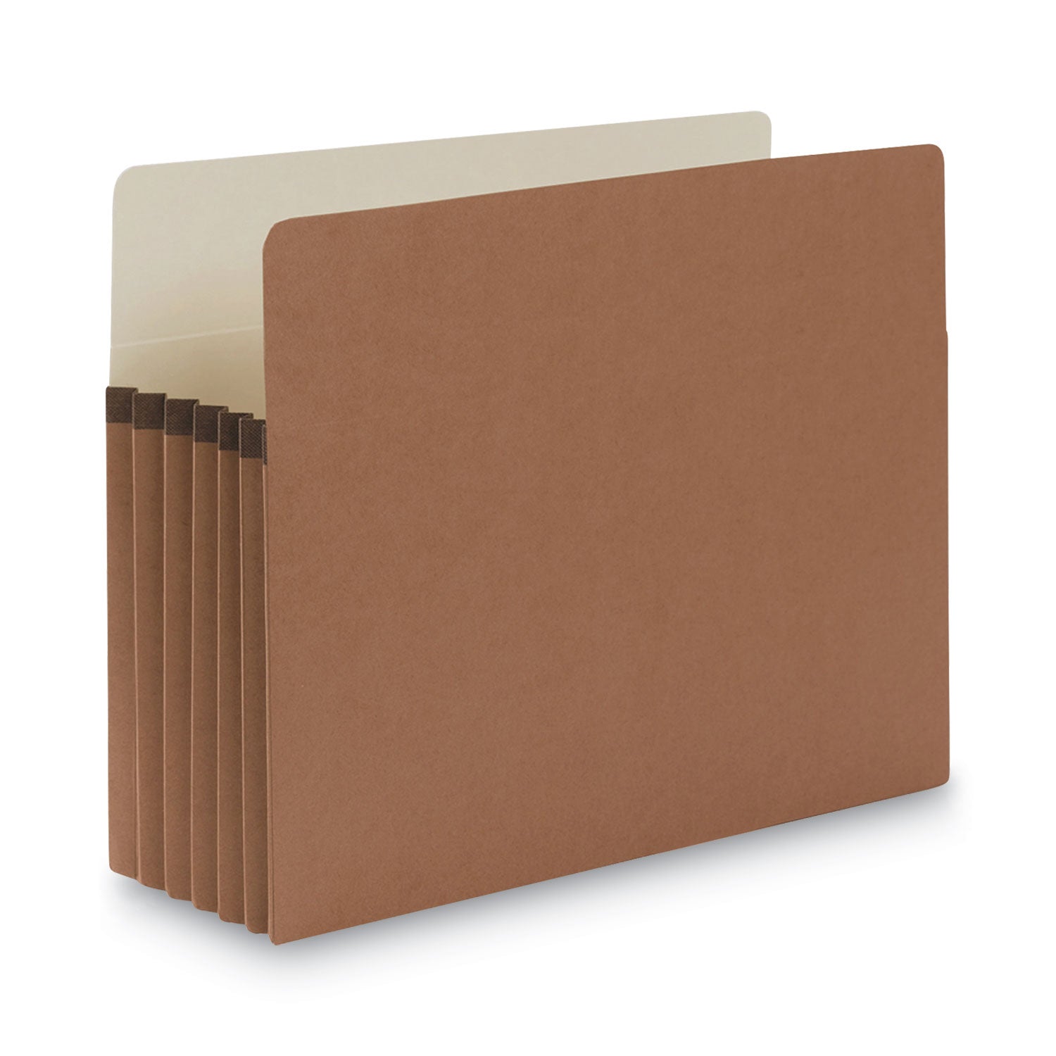 Smead Straight Tab Letter Size Recycled File Pocket, 8.5" x 11", 5.25" Expansion, Redrope, Tear Resistant, Reinforced Gusset, 30% Recycled, 10/Box