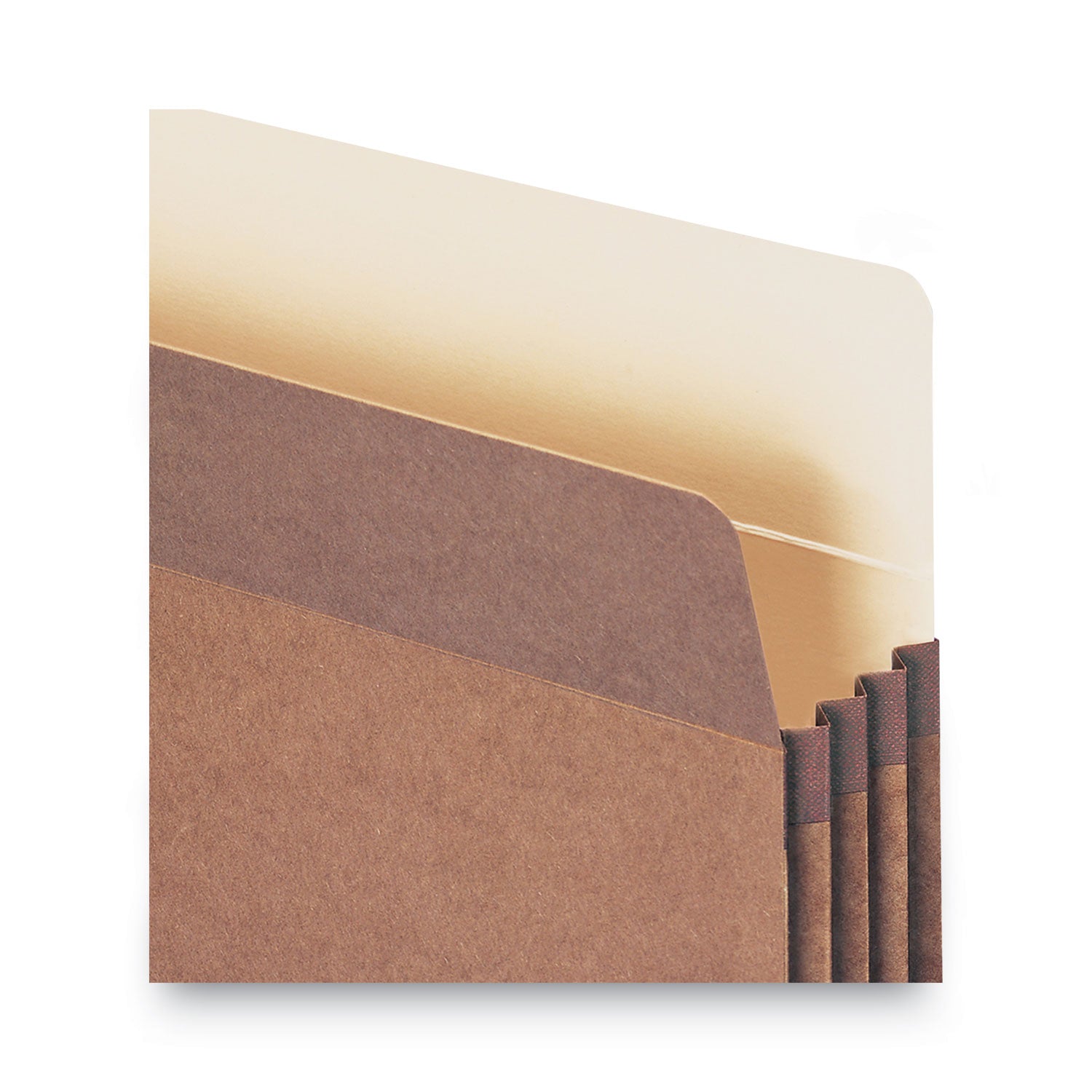 Smead Straight Tab Cut Letter Recycled File Pocket - 8 1/2" x 11" - 3 1/2" Expansion - Top Tab Location - 12.5 pt. - Redrope - Reinforced Corner, Reinforced Gusset - 30% Recycled - 50 / Box