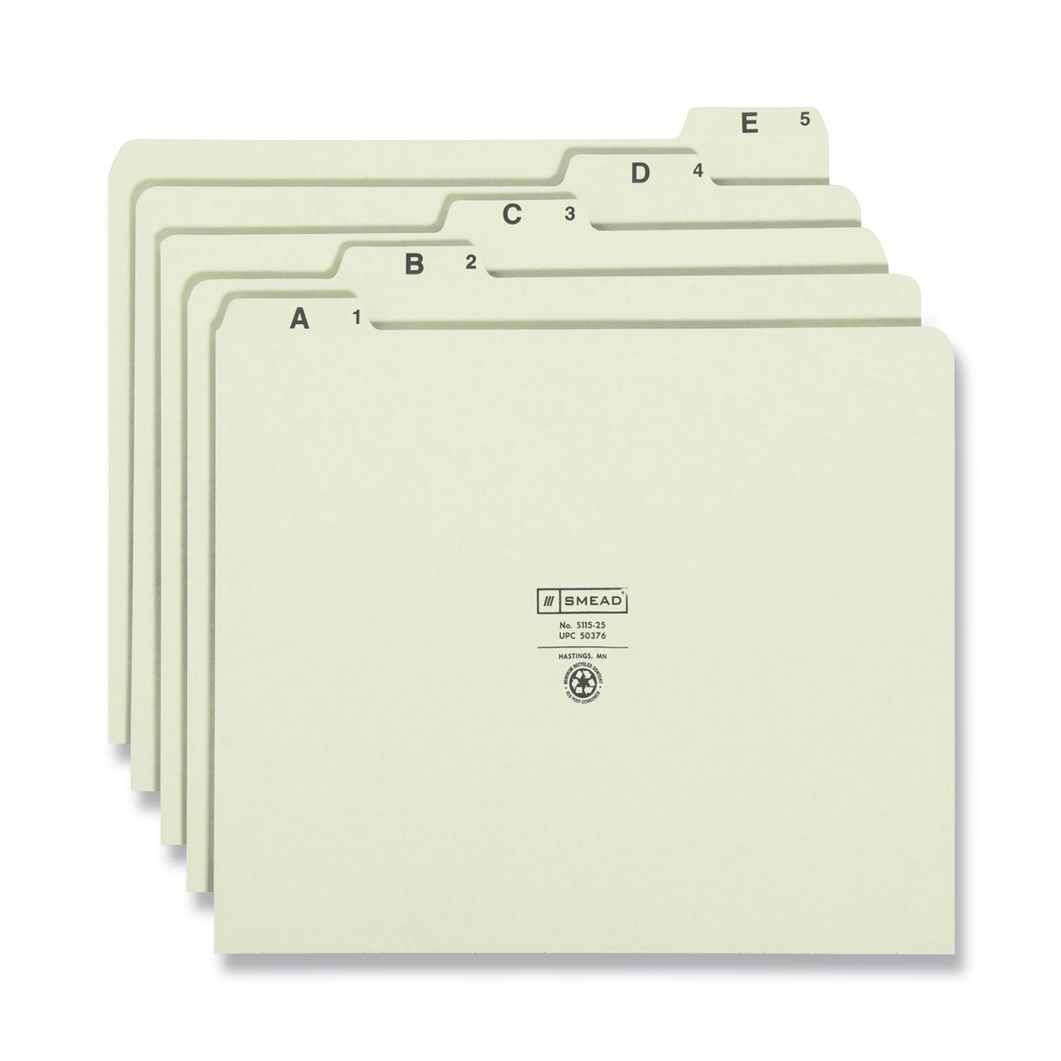 Assorted Tab(s) - 100% Recycled - 1 Set