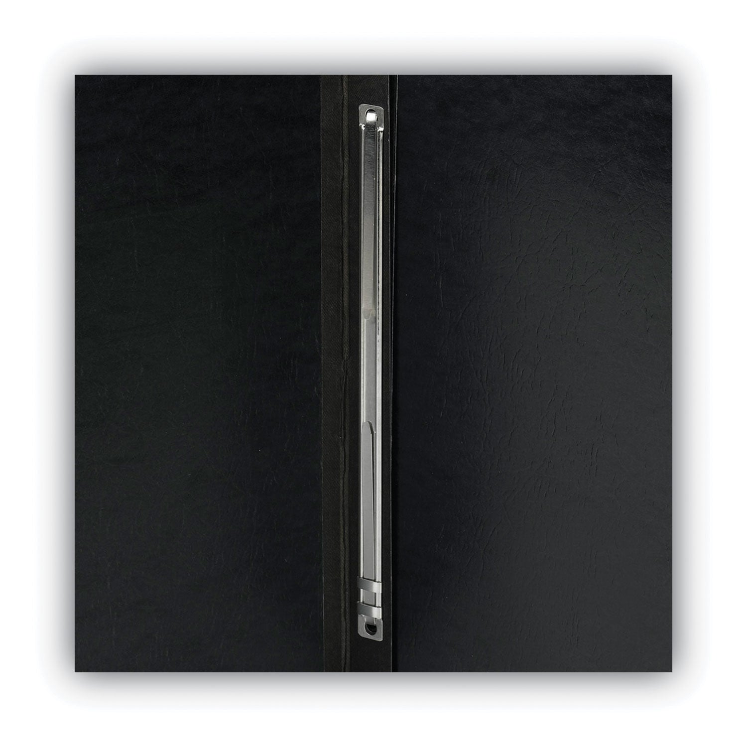 Smead Premium Pressboard Letter Fastener Folder, 8.5" x 11", 3" Expansion, 1 Fastener, 25 pt. Black, Reinforced Hinge, Heavy Duty, Moisture & Stain Resistant, Rounded Corner, 100% Recycled, 1 Each