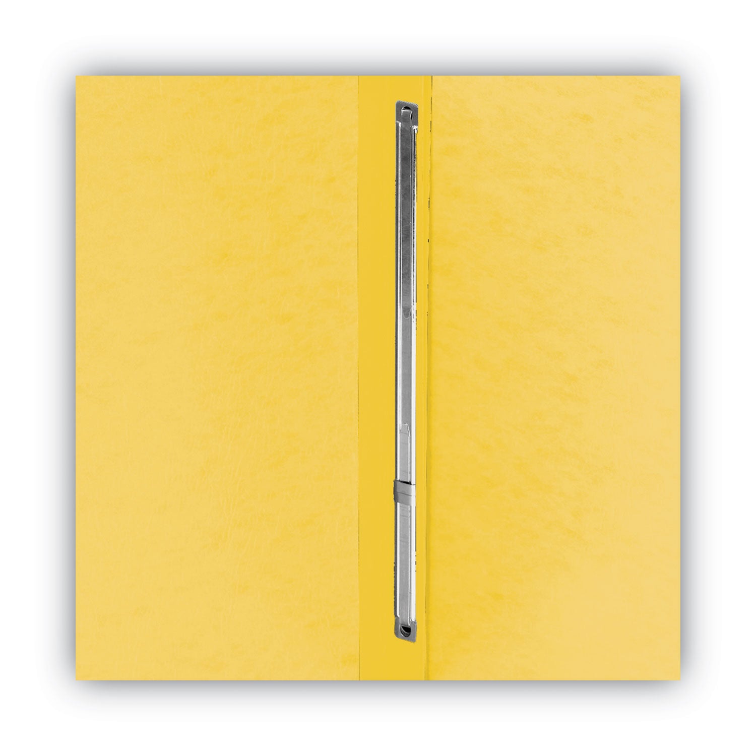 Smead Premium Pressboard Recycled Fastener Folder - 3" Folder Capacity - 8 1/2" x 11" - 3" Expansion - 1 Fastener(s) - 25 pt. - Pressboard - Yellow - Reinforced Hinge, Heavy Duty, Moisture Resistant, Stain Resistant - 100% Recycled - 1 Each