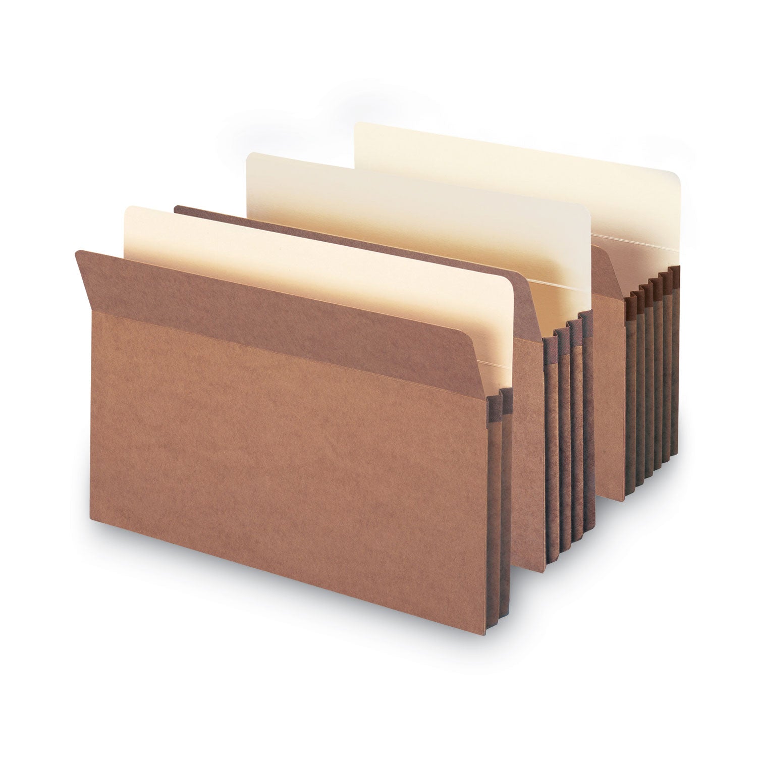 Smead Straight Tab Cut Legal Recycled File Pocket - 8 1/2" x 14" - 1 3/4" Expansion - Top Tab Location - 12.5 pt. - Redrope - Tear Resistant, Rounded Corner, Reinforced Gusset - 30% Recycled - 25 / Box