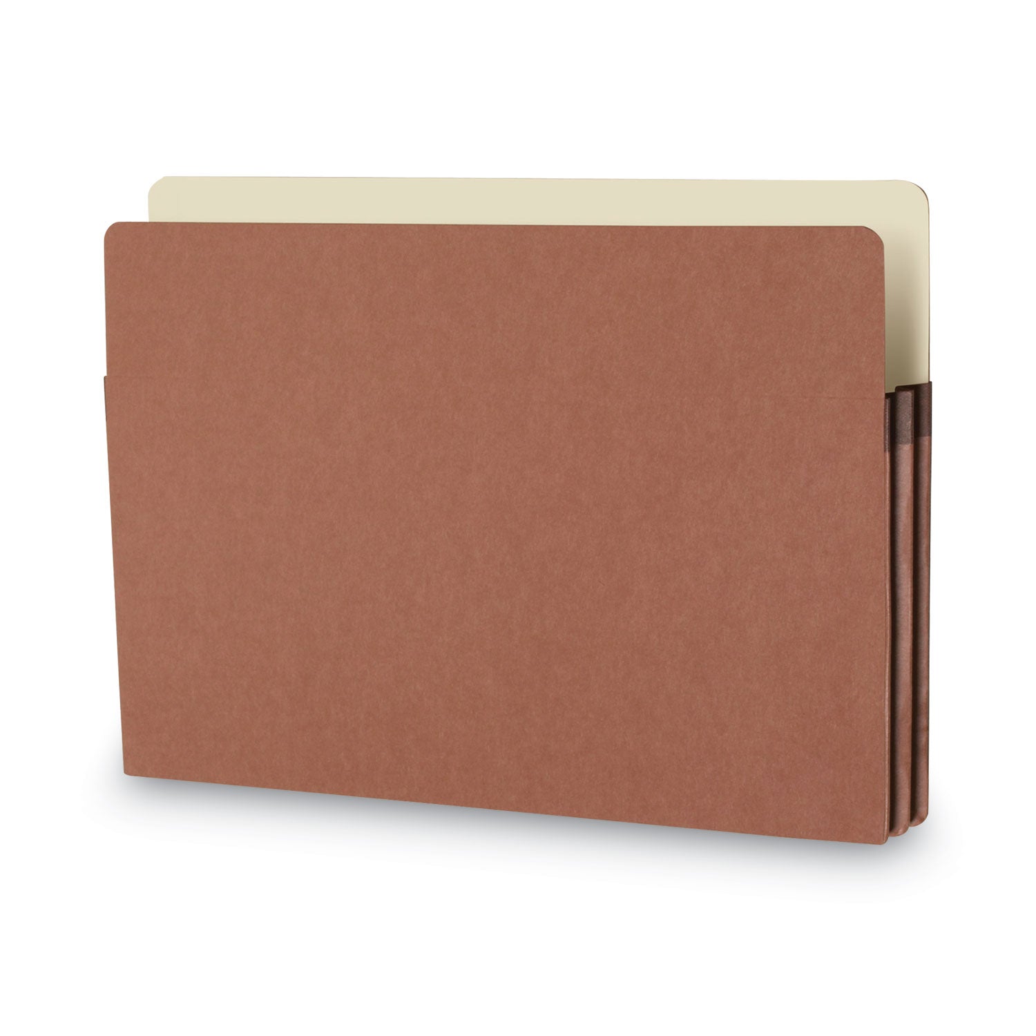 Smead Straight Tab Cut Legal Recycled File Pocket - 8 1/2" x 14" - 1 3/4" Expansion - Top Tab Location - 12.5 pt. - Redrope - Tear Resistant, Rounded Corner, Reinforced Gusset - 30% Recycled - 25 / Box