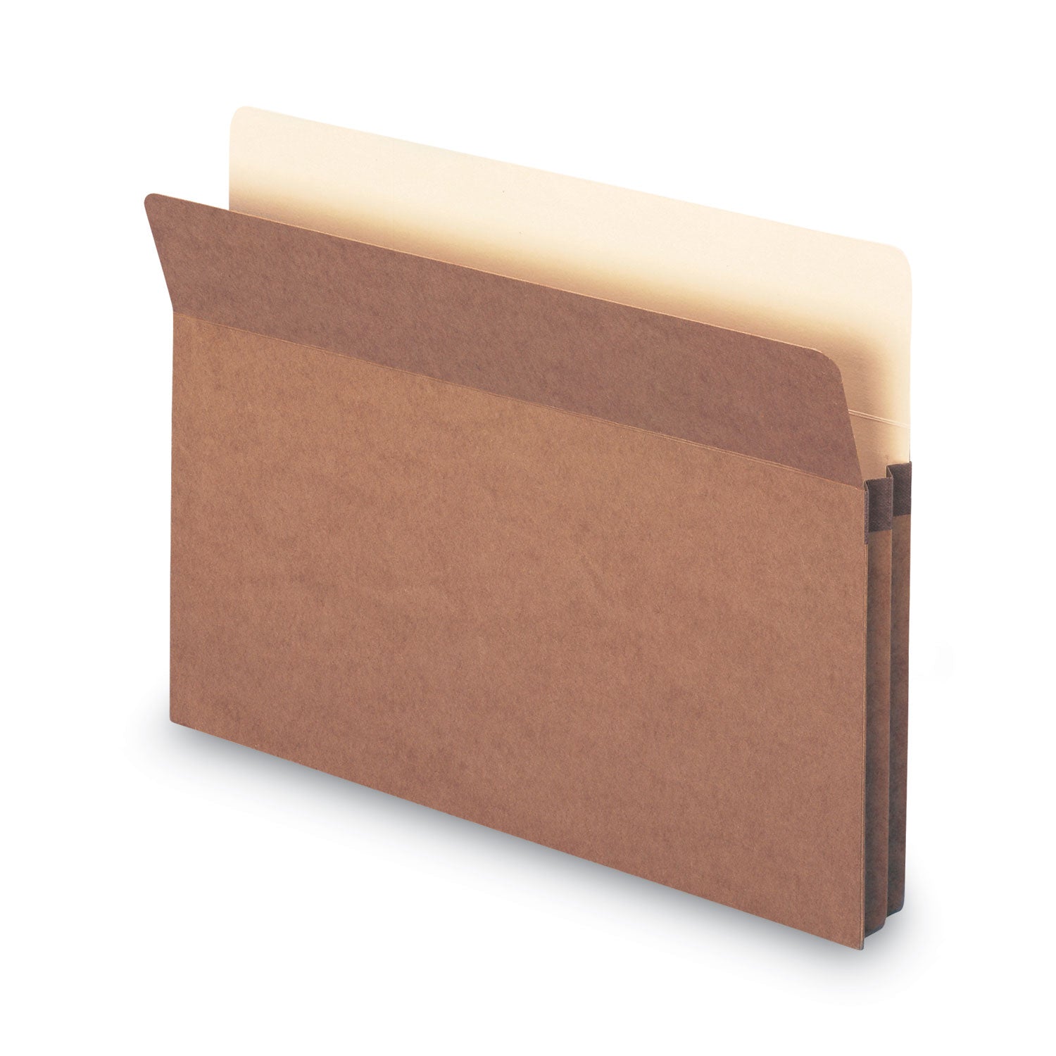 Smead Straight Tab Cut Letter Recycled File Pocket - 8 1/2" x 11" - 1 3/4" Expansion - Top Tab Location - 12.5 pt. - Redrope - Tear Proof - 30% Recycled - 25 / Box