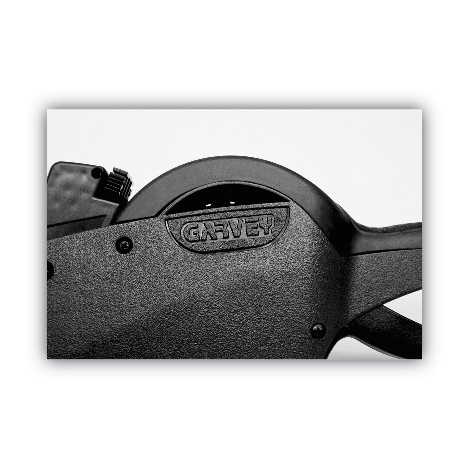 Label - 0.81" x 0.44" - Black - Rubberized Grip, Jam-free, Drop-in Loading, Fast-drying