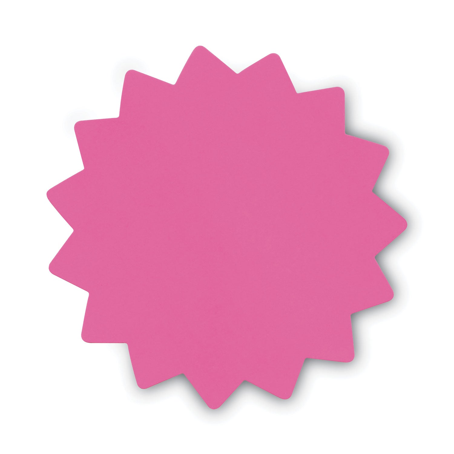4" Width x 4" Height - Round Shape - Durable, Fluorescent, Die-cut - Information, Display - Card Stock - Fluorescent Pink, Fluorescent Light Orange, Fluorescent Orange, Fluorescent Green - 1 Each