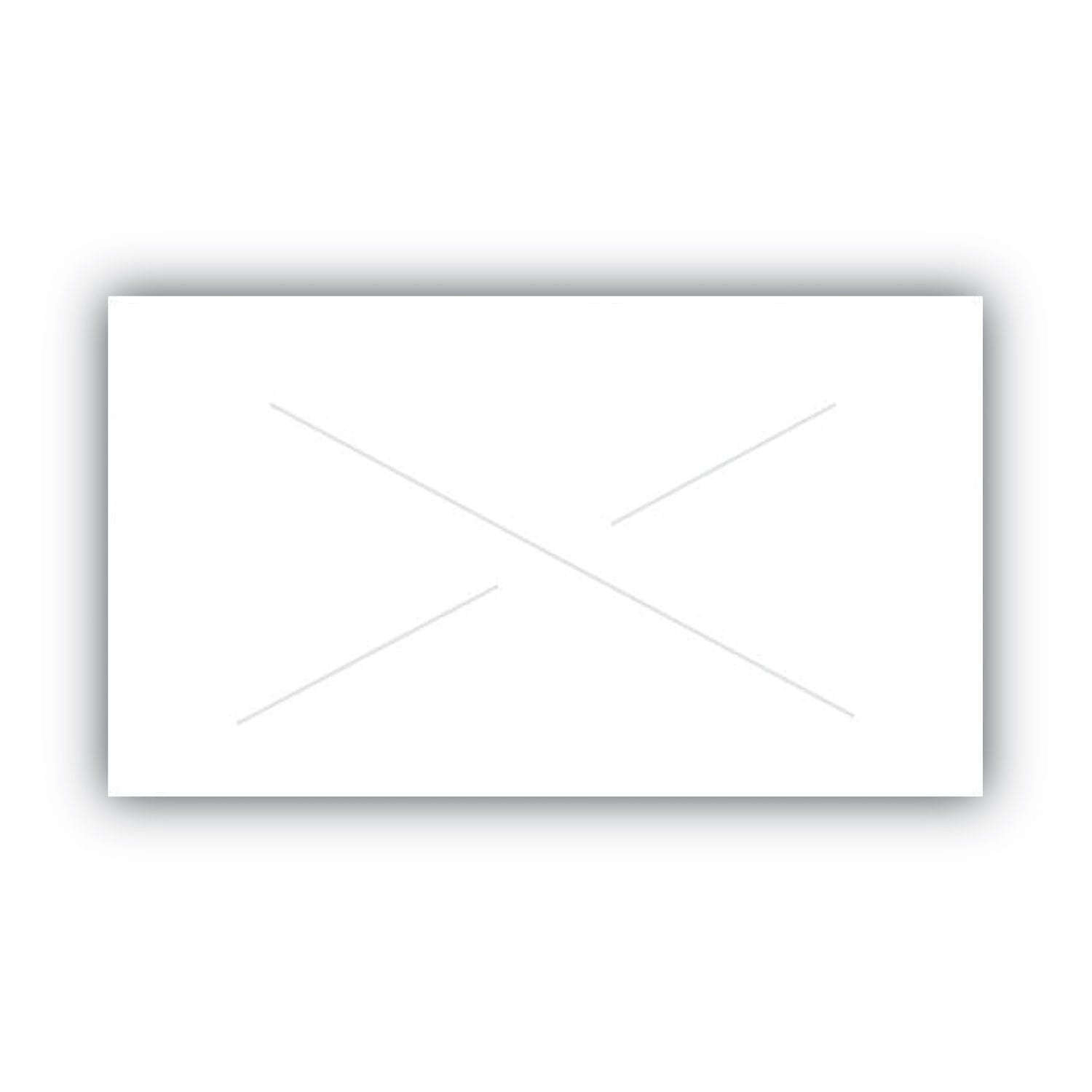 7/16" Width x 13/16" Length - Removable Adhesive - White - Tamper Resistant, Removable - 1 Each