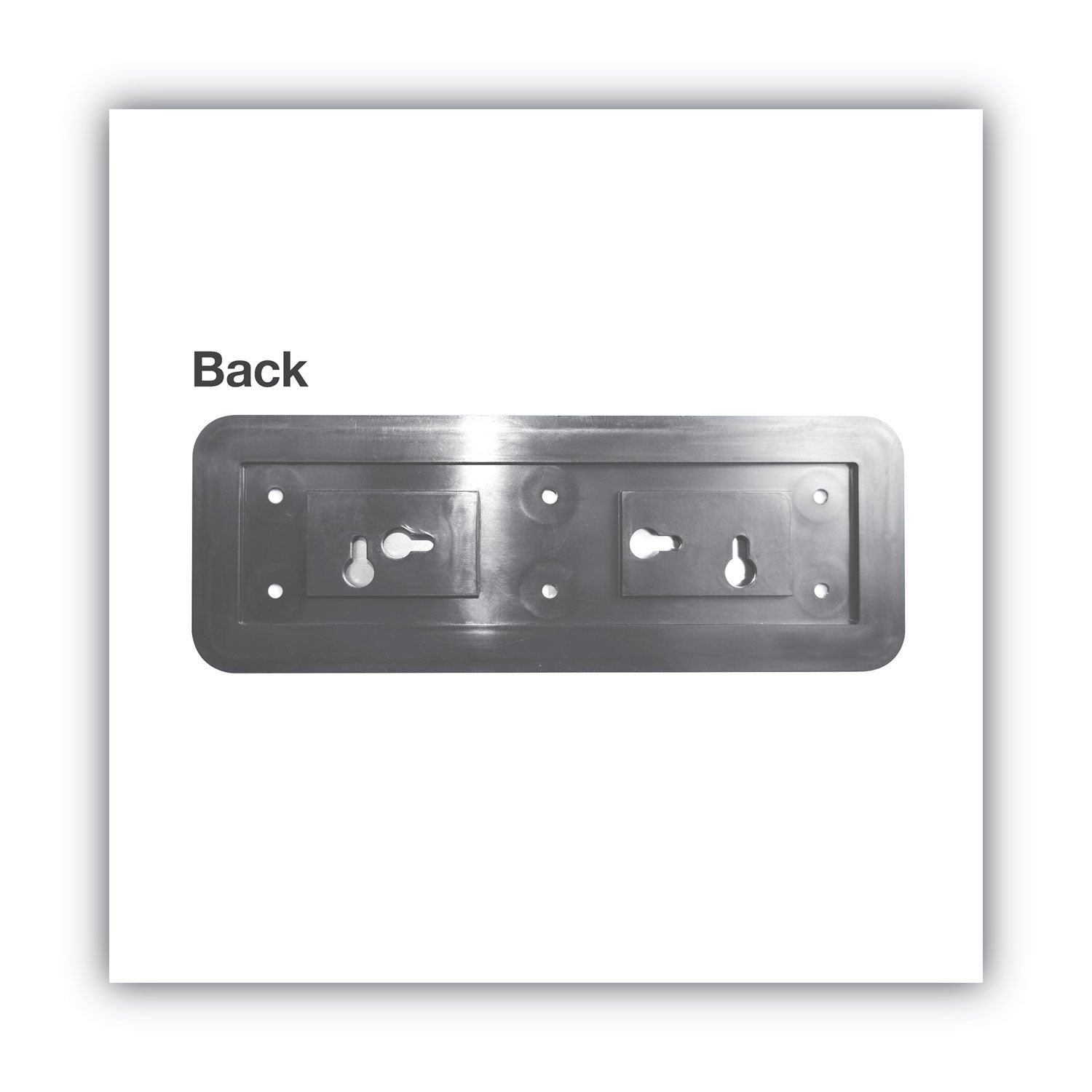 Print/Message "Employees Only" - 9" Width x 3" Height - Rectangular Shape - Office - Metal - Black - 1 Each