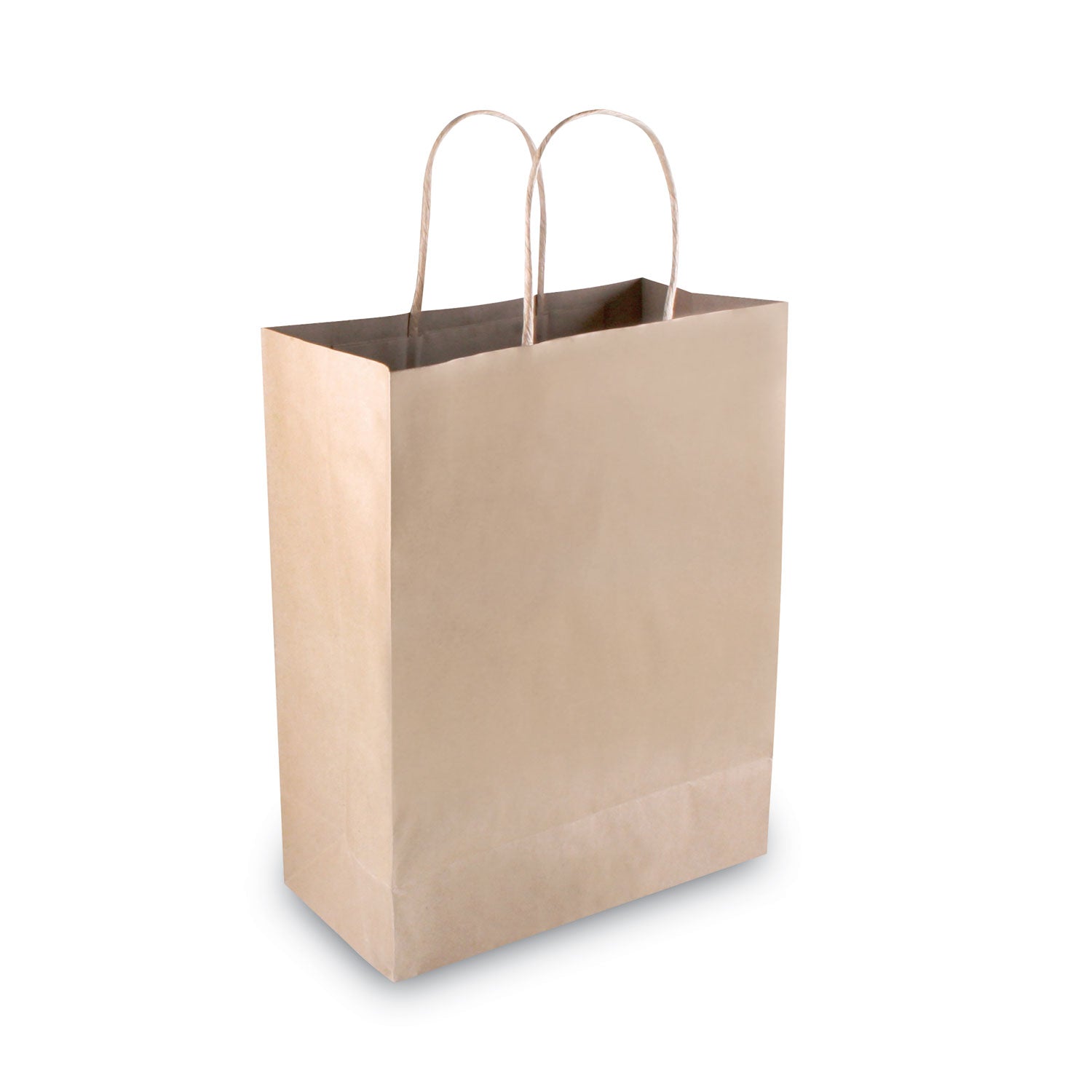 COSCO Premium Large Brown Paper Shopping Bags - 13" Length x 10" Width - Kraft - Paper - Shopping - 50 / Box