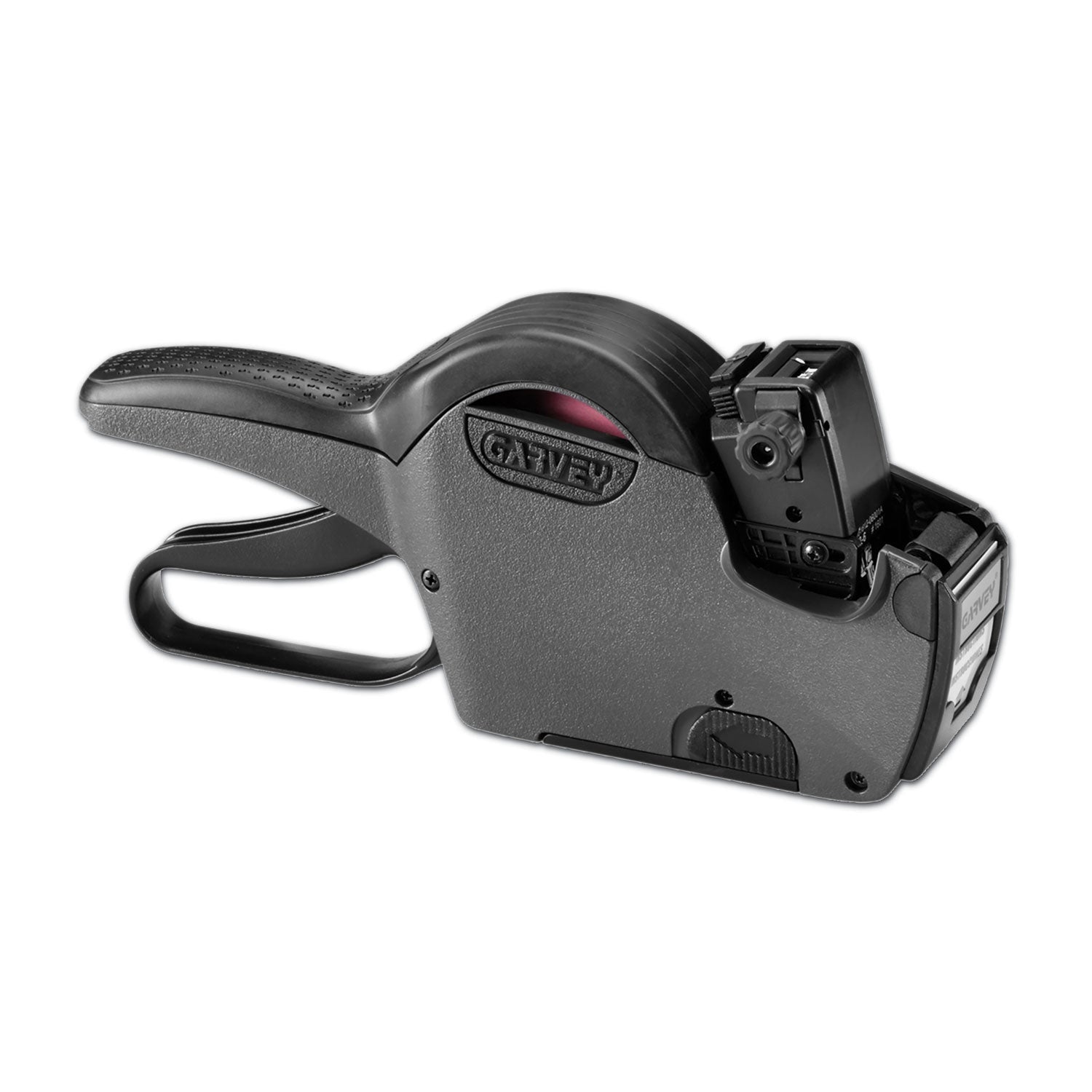 Label - 0.81" x 0.44" - Black - Rubberized Grip, Jam-free, Drop-in Loading, Fast-drying