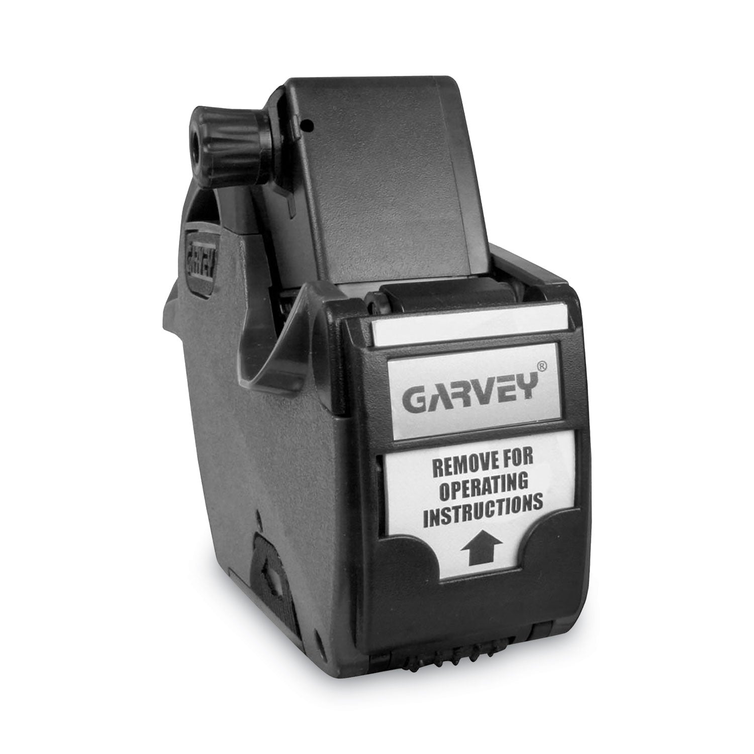 Label - 0.81" x 0.44" - Black - Rubberized Grip, Jam-free, Drop-in Loading, Fast-drying