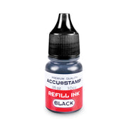 COSCO Accu Stamp Shutter Pre-Ink Refills - Black Ink - 0.33 fl oz - Black - 1 Each