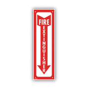Glow in The Dark Design - Print/Message "Fire Extinguisher" - 4" Width x 13" Height - Rectangular Shape - Tear Resistant, Durable - Plastic - 1 Each