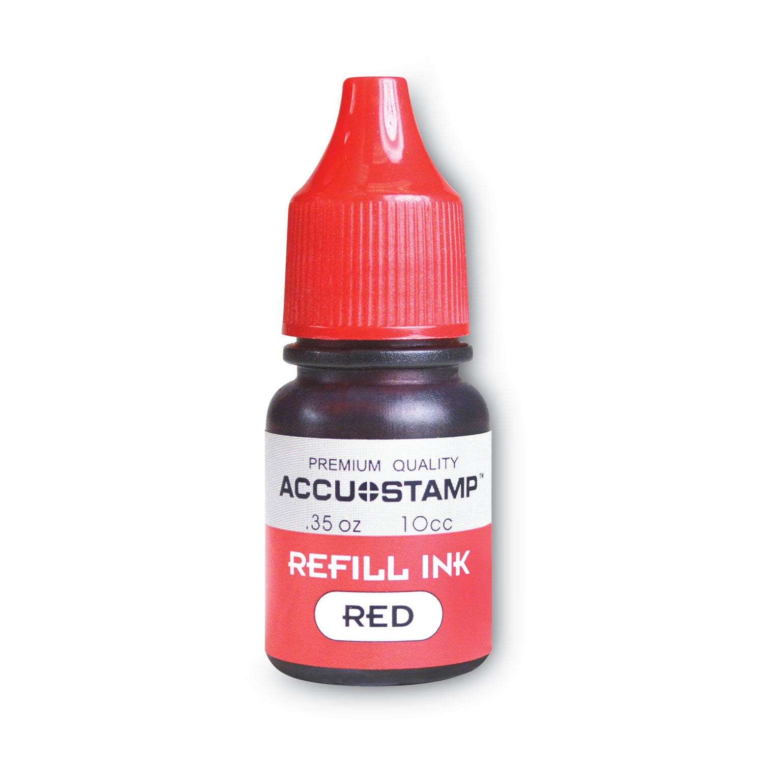 COSCO Accu Stamp Shutter Pre-Ink Refills - Red Ink - 0.33 fl oz - Red - 1 Each