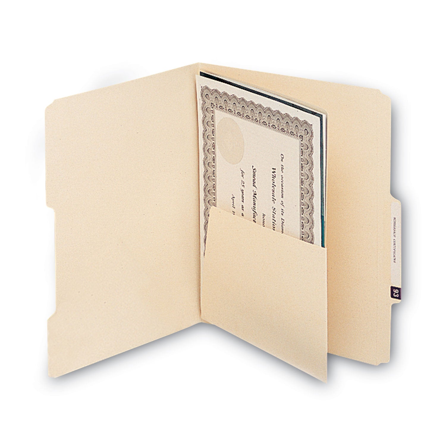 For Letter 8 1/2" x 11" Sheet - Manila - 25 / Pack