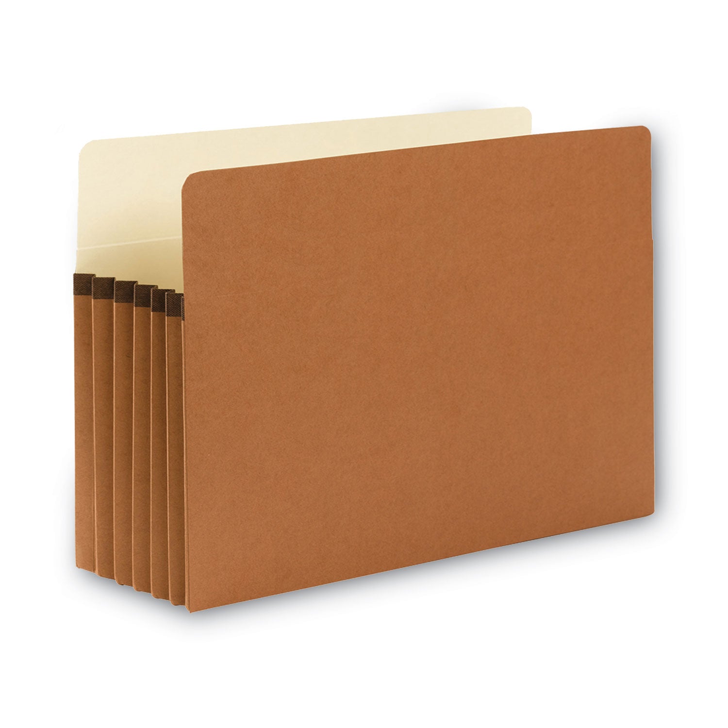 Smead Straight Tab Cut Legal Recycled File Pocket - 8 1/2" x 14" - Top Tab Location - 12.5 pt. - Redrope - Tear Resistant, Rounded Corner, Reinforced Gusset - 30% Recycled - 10 / Box