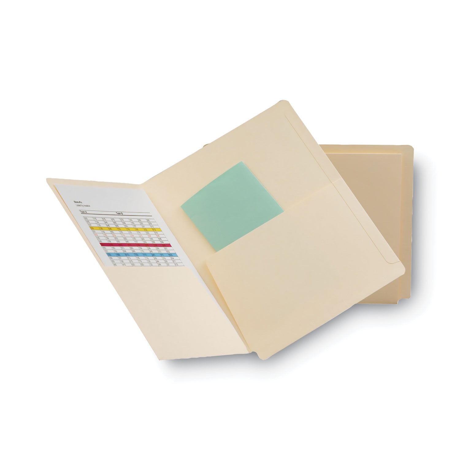 Smead Straight Tab Cut Letter Recycled File Pocket - 8 1/2" x 11" - 2 Pocket(s) - 11 pt. - 2 Plys - Manila - Heavyweight Cover, Embossed - 10% Recycled - 25 / Box