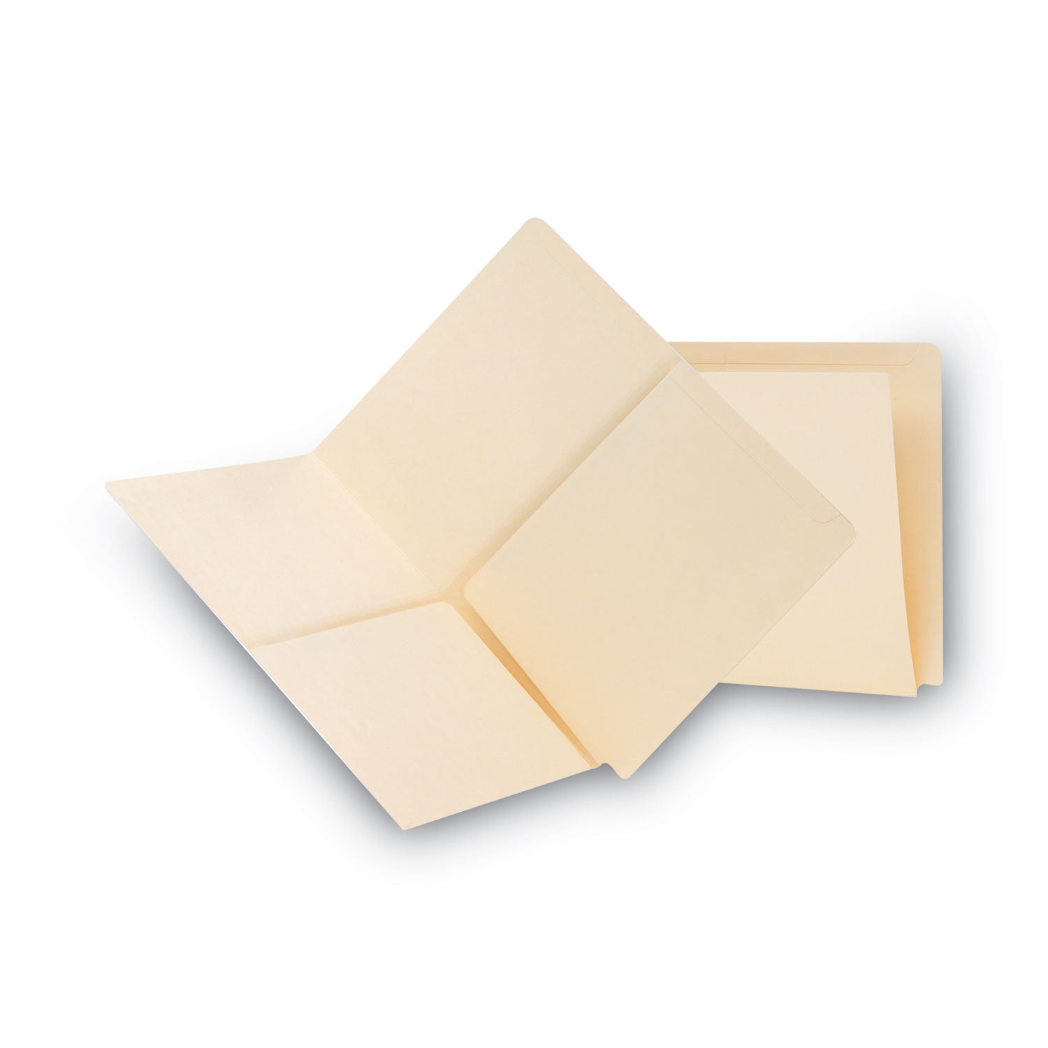 Smead Straight Tab Cut Letter Recycled File Pocket - 8 1/2" x 11" - 2 Pocket(s) - 11 pt. - 2 Plys - Manila - Heavyweight Cover, Embossed - 10% Recycled - 25 / Box