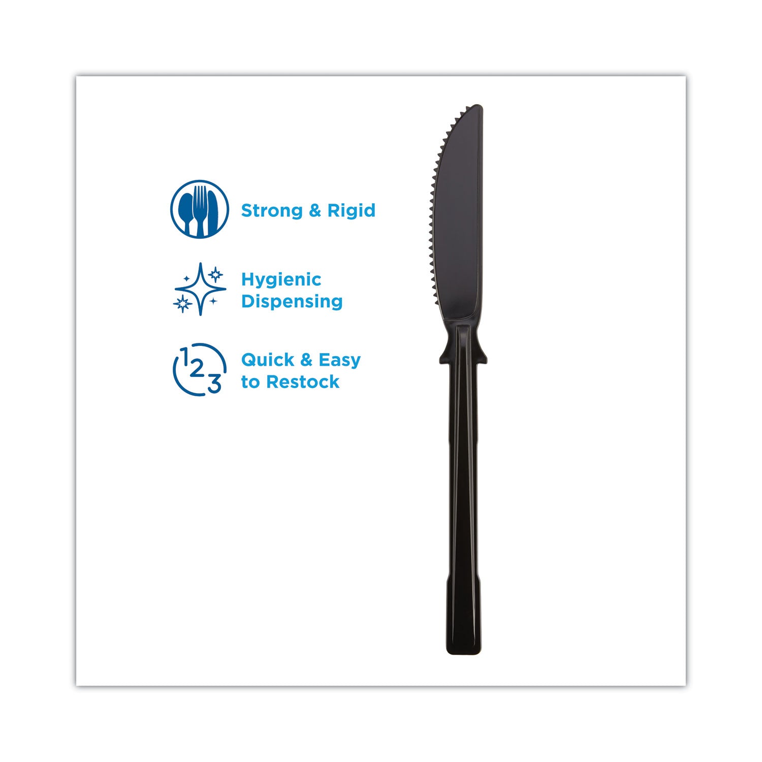 Knife - Breakroom - Black - 960 / Carton
