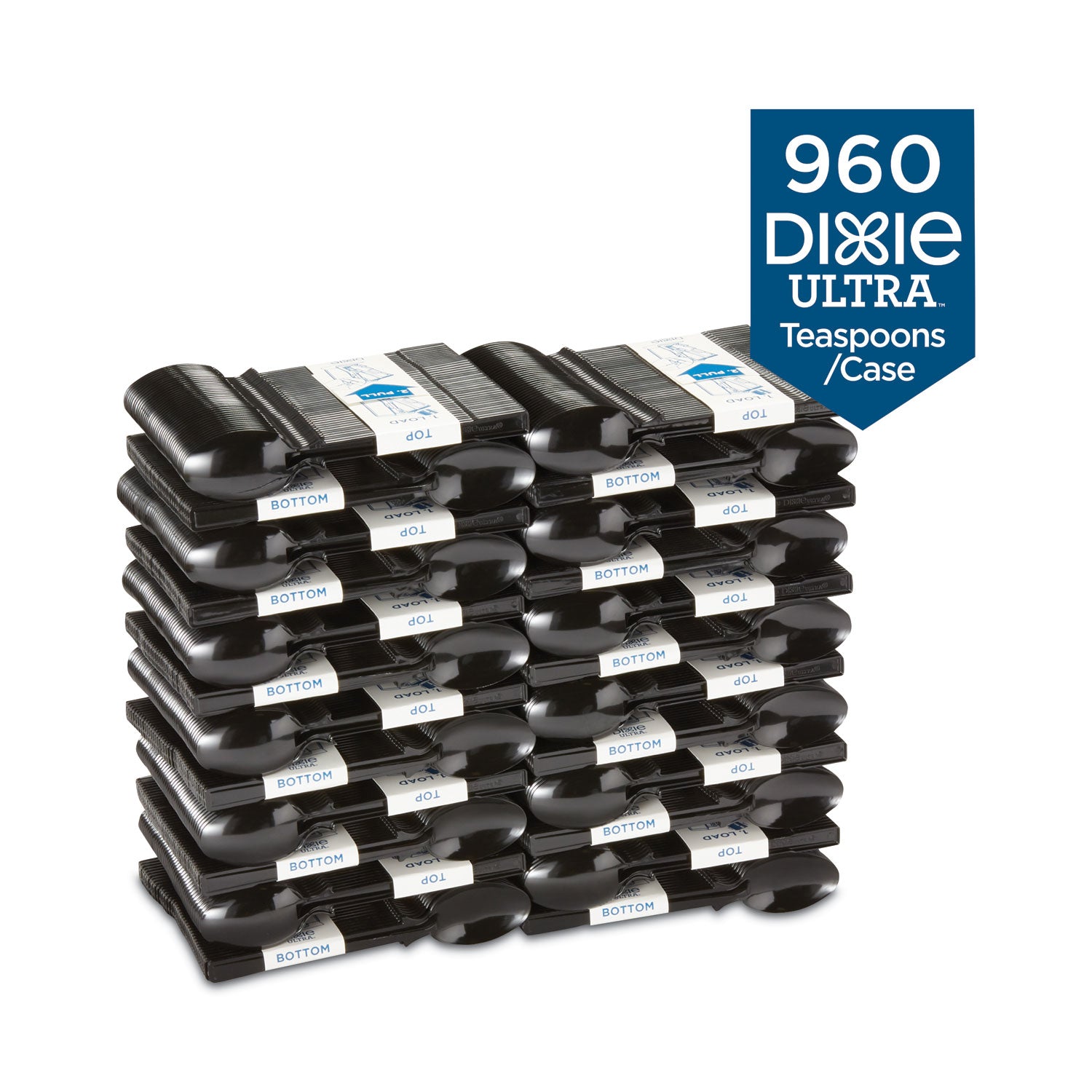 Teaspoon - 40 x Teaspoon - Disposable - Black - 960 / Carton