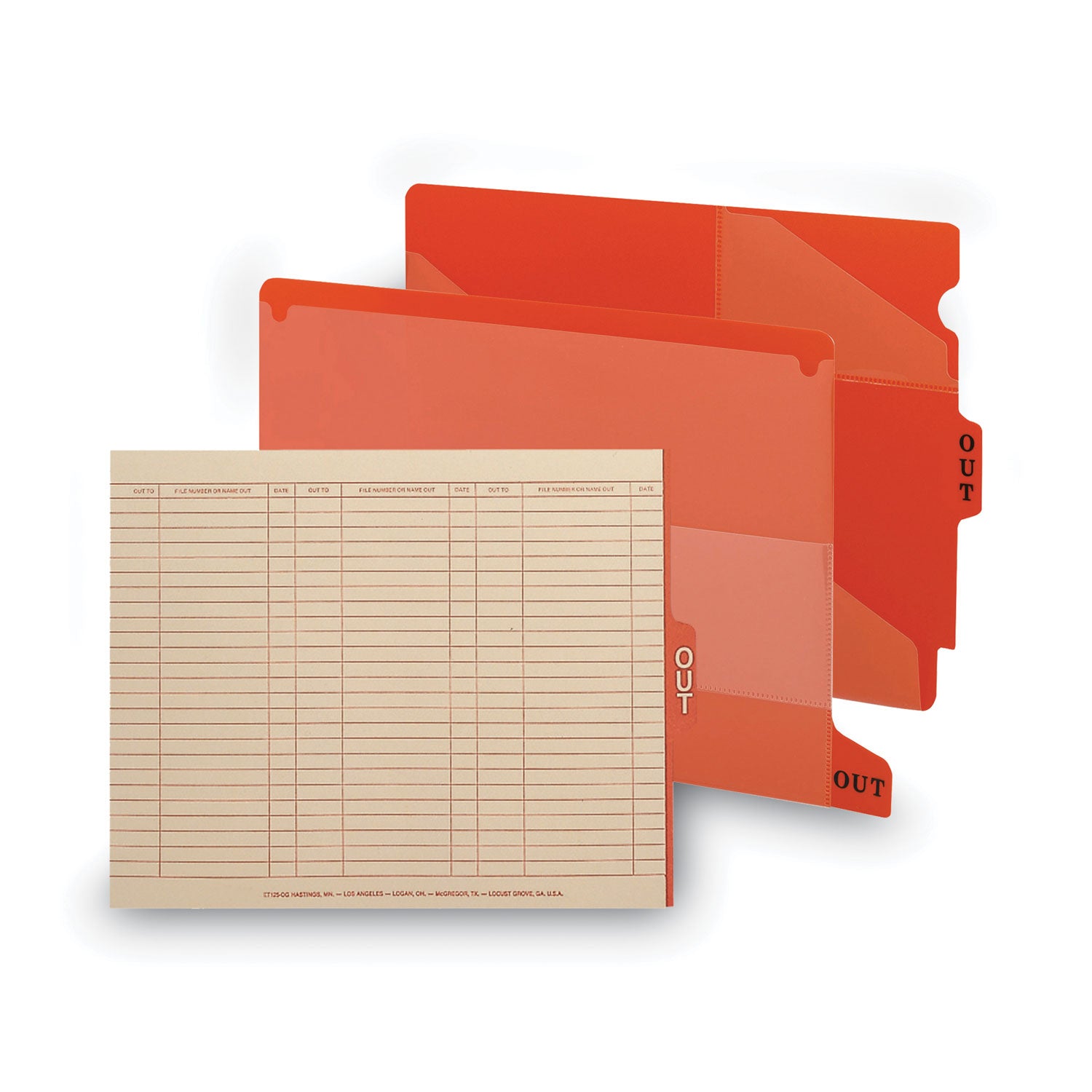 Smead End Tab Out Guides - Printed Center Tab(s) - Message - OUT - 50 / Box