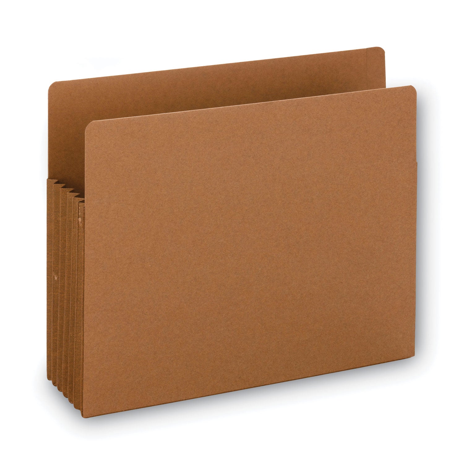 Smead TUFF Straight Tab Cut Letter Recycled File Pocket - 8 1/2" x 11" - 5 1/4" Expansion - 16.5 pt. - 2 Plys - Redrope - Rip Resistant, Tear Resistant, Reinforced Tab, Heavyweight Cover - 30% Recycled - 10 / Box