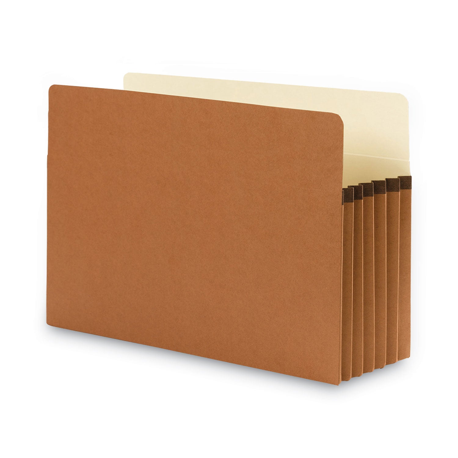 Smead Straight Tab Cut Legal Recycled File Pocket - 8 1/2" x 14" - Top Tab Location - 12.5 pt. - Redrope - Tear Resistant, Rounded Corner, Reinforced Gusset - 30% Recycled - 10 / Box
