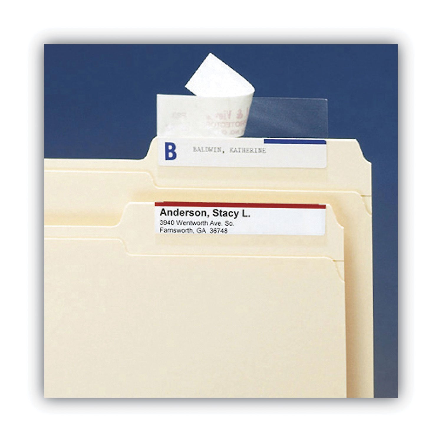 Smead Seal and View Label Protectors - 1.68" Length x 3.50" Width - Rectangle - Self-adhesive - Clear - Polylaminate - 1Pack