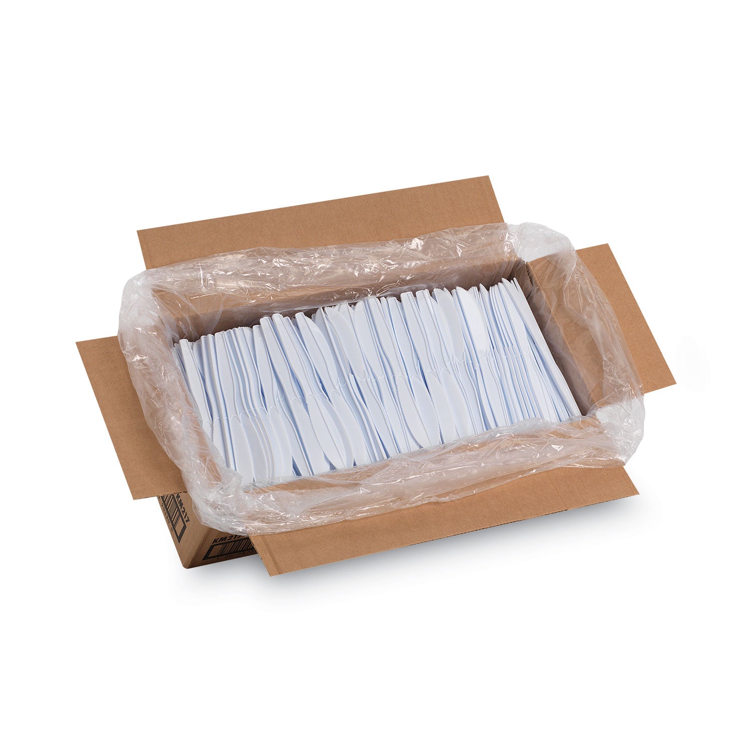 Dixie Medium-weight Disposable Knives by GP Pro - Utility Knife - 1 x Utility Knife - White - 1 Carton