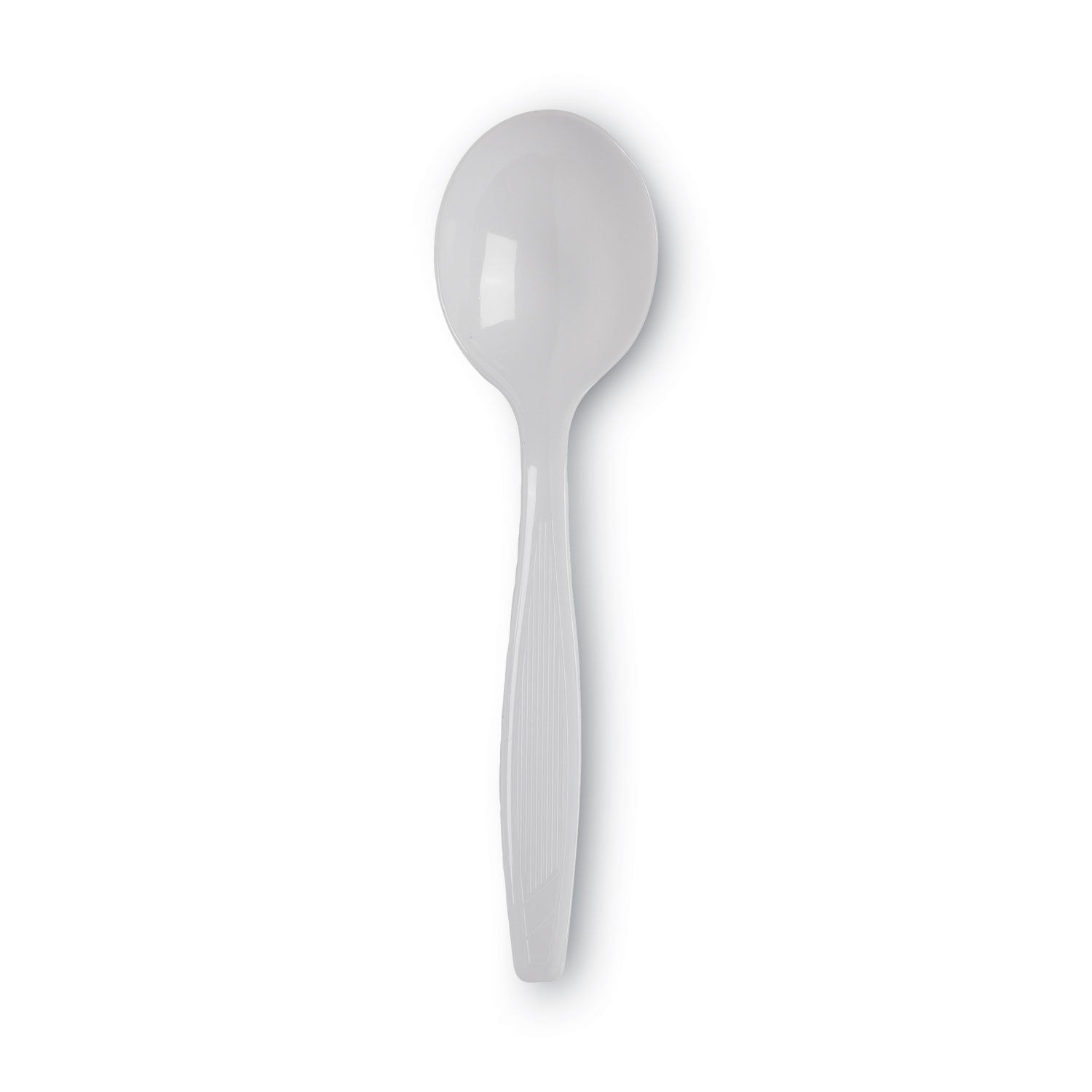 Dixie Heavyweight Dispoable Soup Spoons Grab-N-Go by GP Pro - Soup Spoon - 1 x Soup Spoon - White - 100 / Box