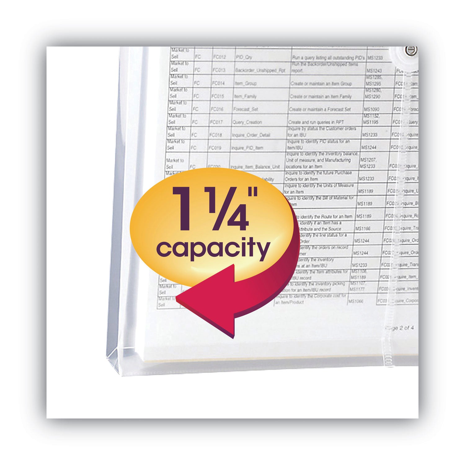 Smead Letter Filing Envelopes, 8.5" x 11", 1.25" Expansion, Polypropylene, Clear, 5 Pack