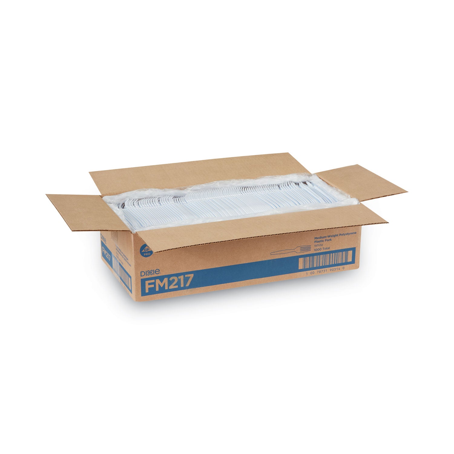 Dixie Medium-weight Disposable Forks Grab-N-Go by GP Pro - White - 1 Carton