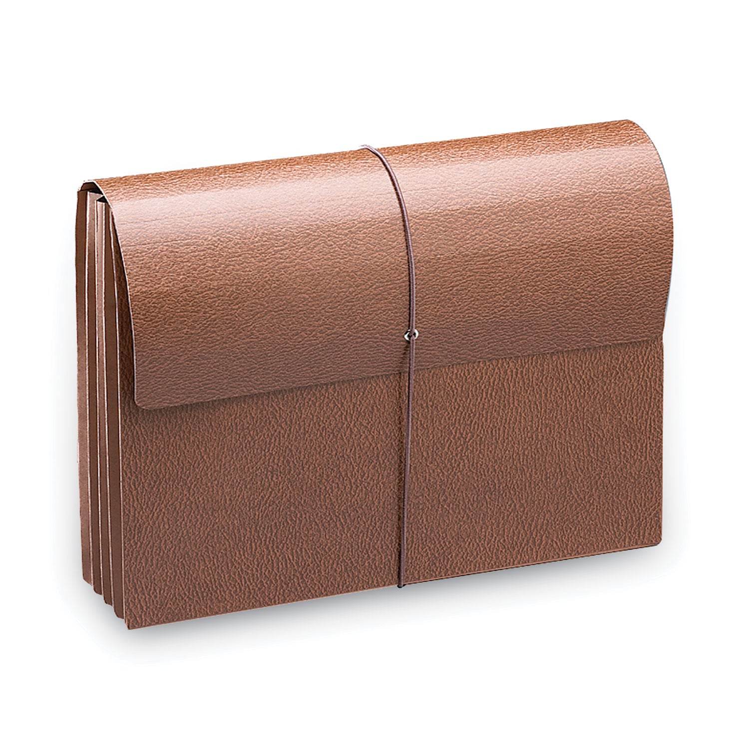 Smead Legal Recycled File Wallet - 8 1/2" x 14" - 3 1/2" Expansion - Redrope - Elastic Closure, Reinforced Gusset, Flap - 30% Recycled - 1 Each