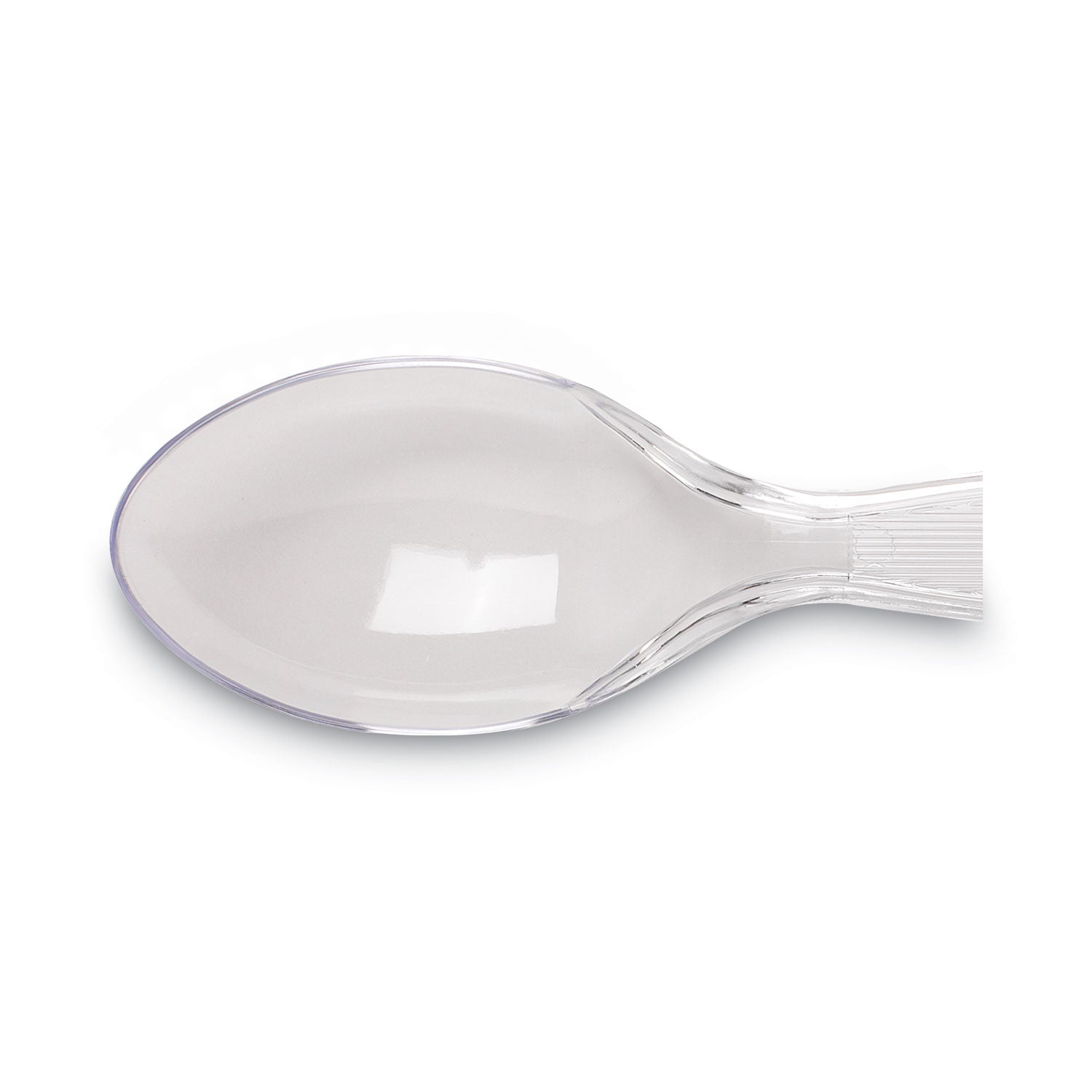 Dixie Heavyweight Plastic Cutlery - Teaspoon - 1 x Teaspoon - Breakroom - Disposable - Clear - 1000 / Carton