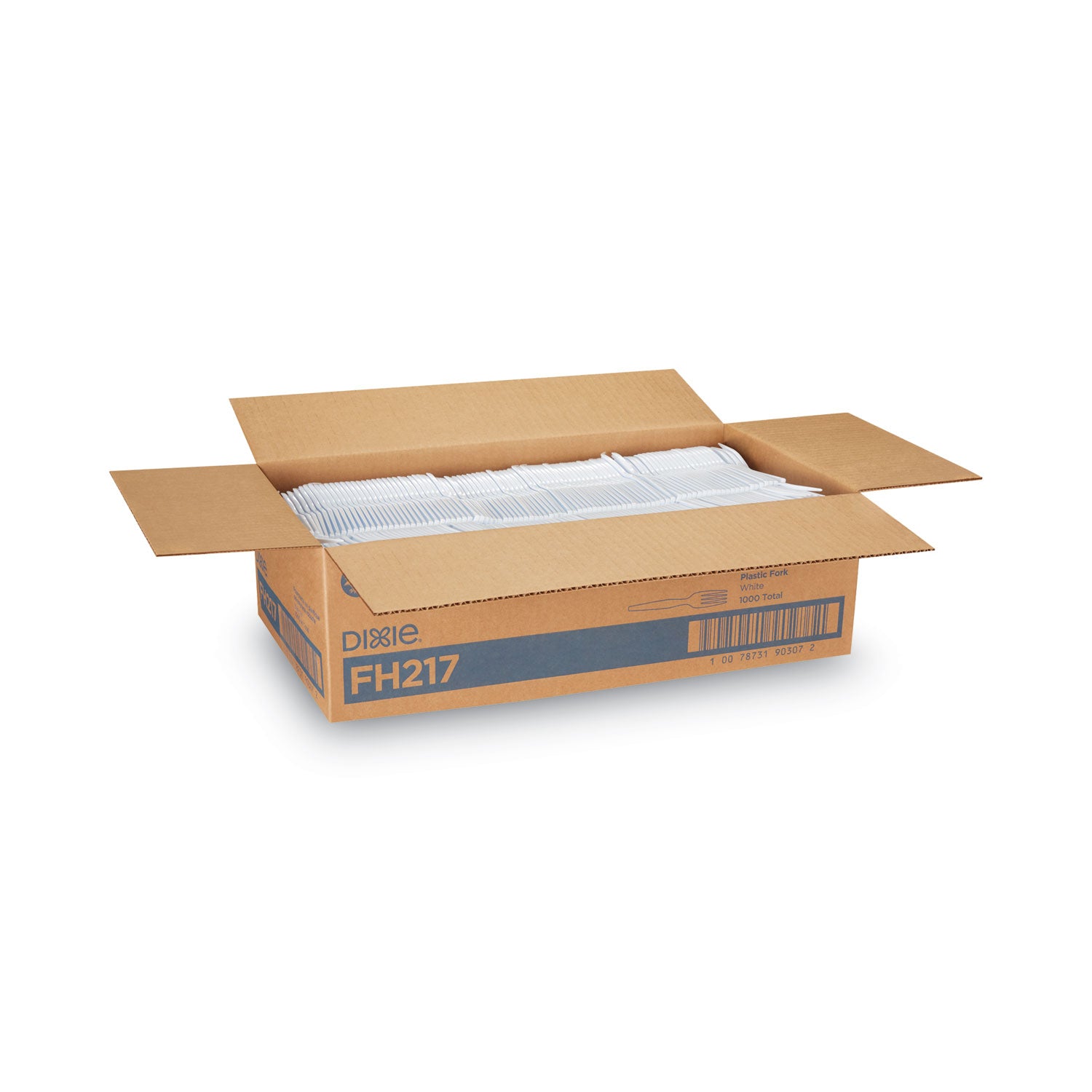 Dixie Heavyweight Disposable Forks by GP Pro - White - 1000 / Carton