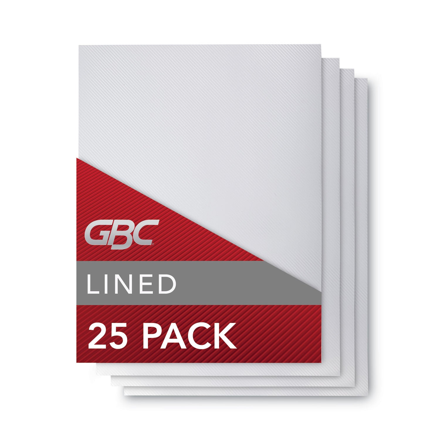 For Letter 8 1/2" x 11" Sheet - Clear - Polypropylene - 25 / Pack