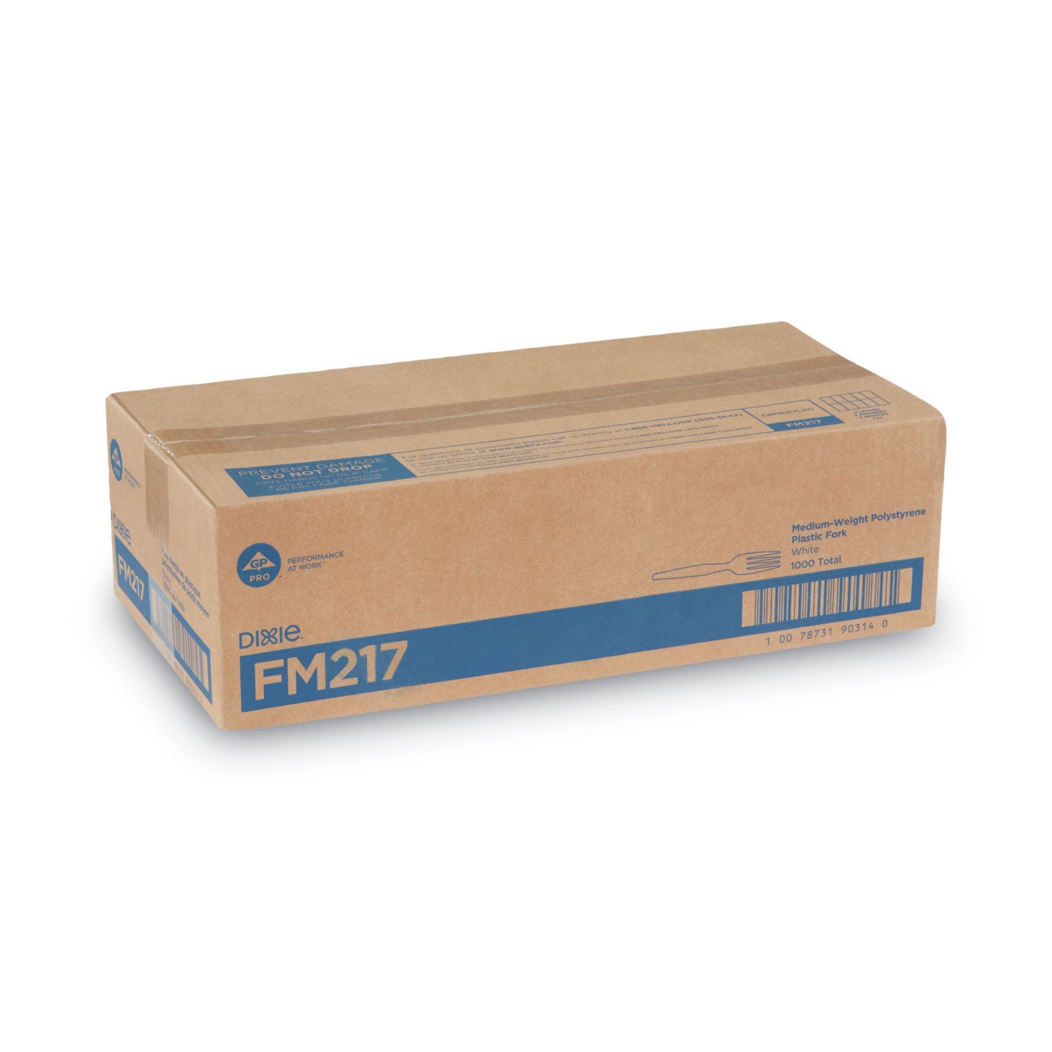 Dixie Medium-weight Disposable Forks Grab-N-Go by GP Pro - White - 1 Carton