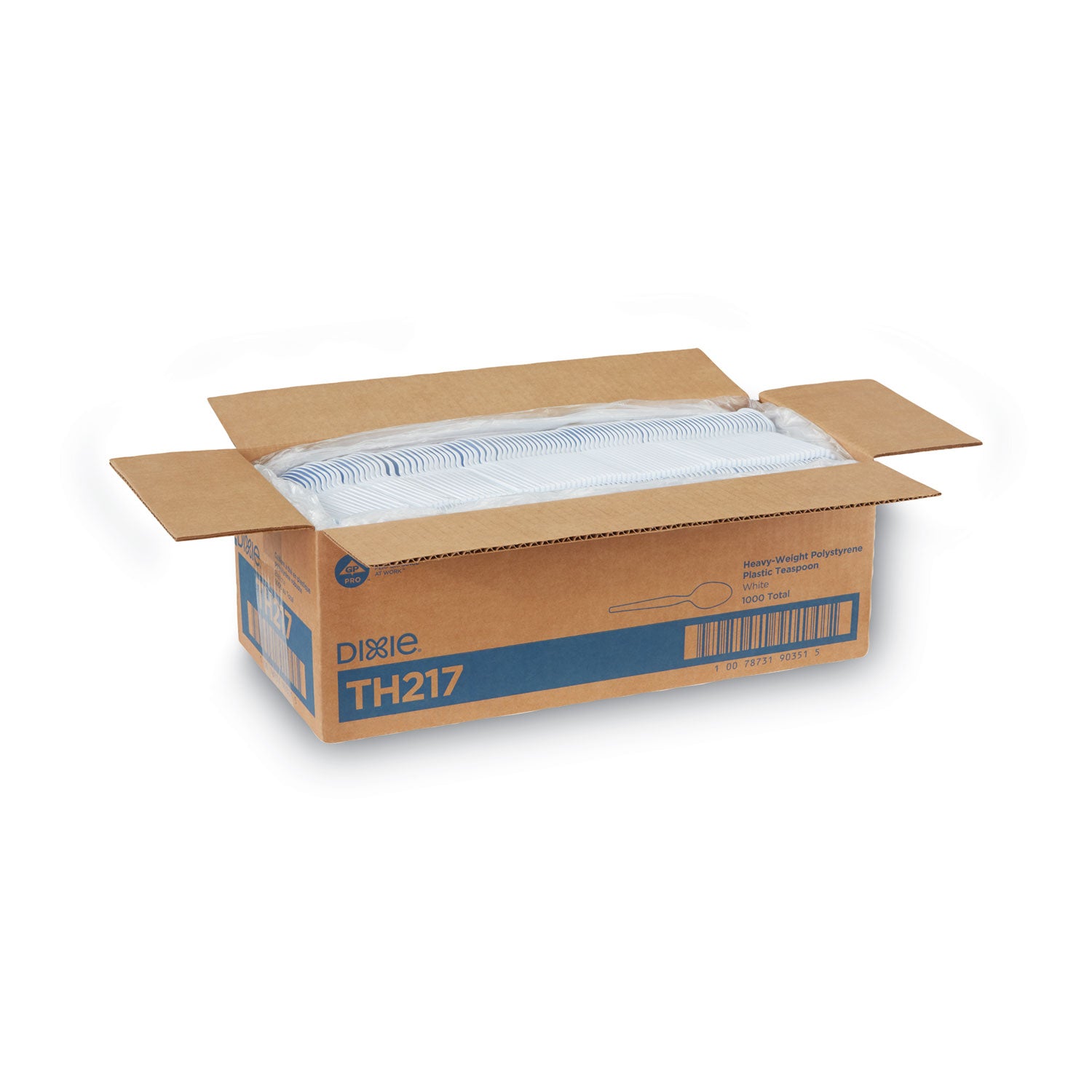 Dixie Heavyweight Disposable Teaspoons by GP Pro - Teaspoon - 1 x Teaspoon - White - 1000 / Carton