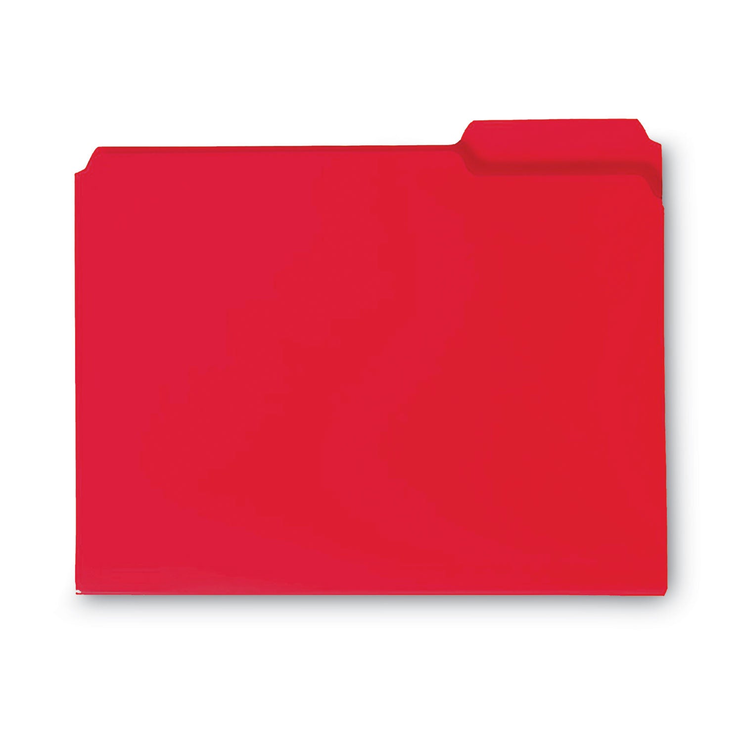 Smead 1/3 Tab Cut Letter Top Tab File Folder - 8 1/2" x 11" - 3/4" Expansion - Top Tab Location - Assorted Tab Position - Polypropylene - Red - 24 / Box