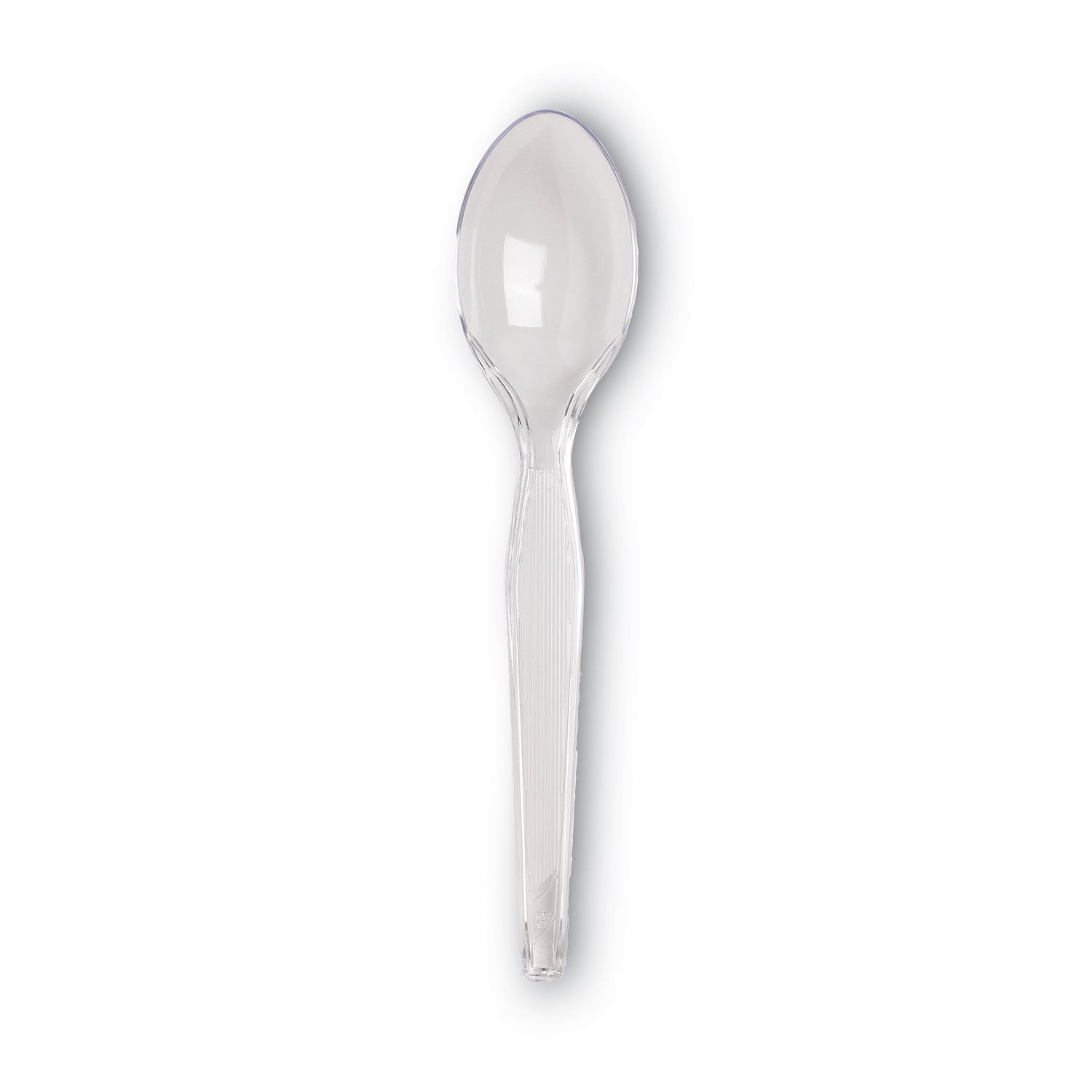 Dixie Heavyweight Plastic Cutlery - Teaspoon - 1 x Teaspoon - Breakroom - Disposable - Clear - 1000 / Carton