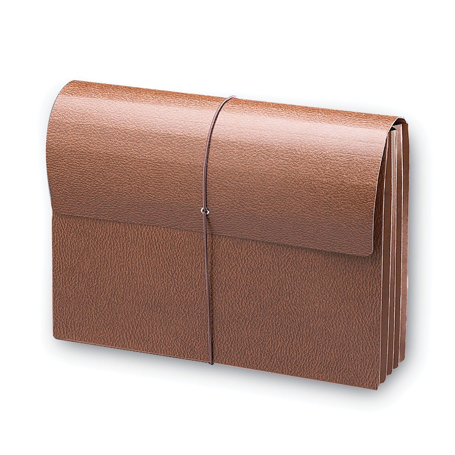 Smead Legal Recycled File Wallet - 8 1/2" x 14" - 3 1/2" Expansion - Redrope - Elastic Closure, Reinforced Gusset, Flap - 30% Recycled - 1 Each