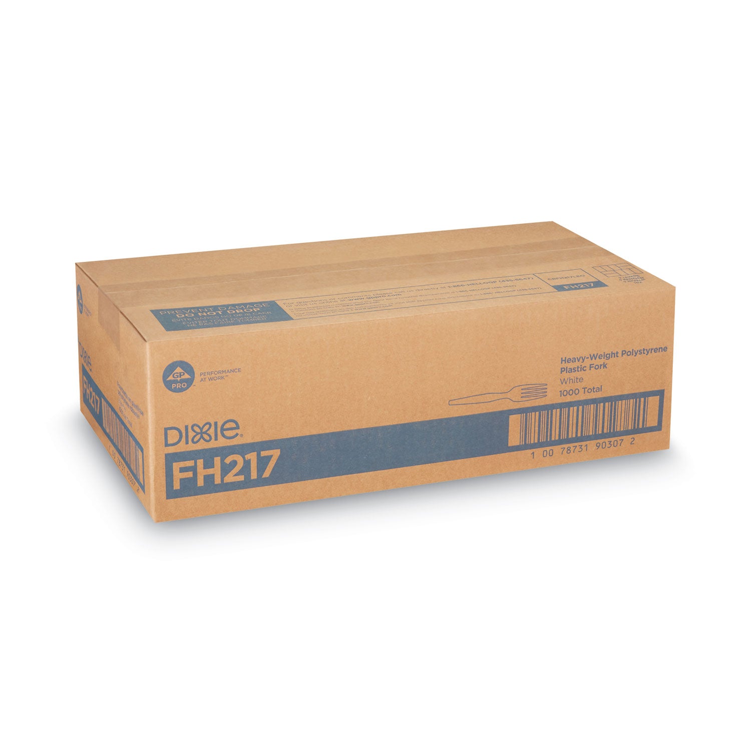 Dixie Heavyweight Disposable Forks by GP Pro - White - 1000 / Carton