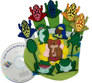 Wide Mouth Bullfrog and Friends Glove Puppet Set with CD