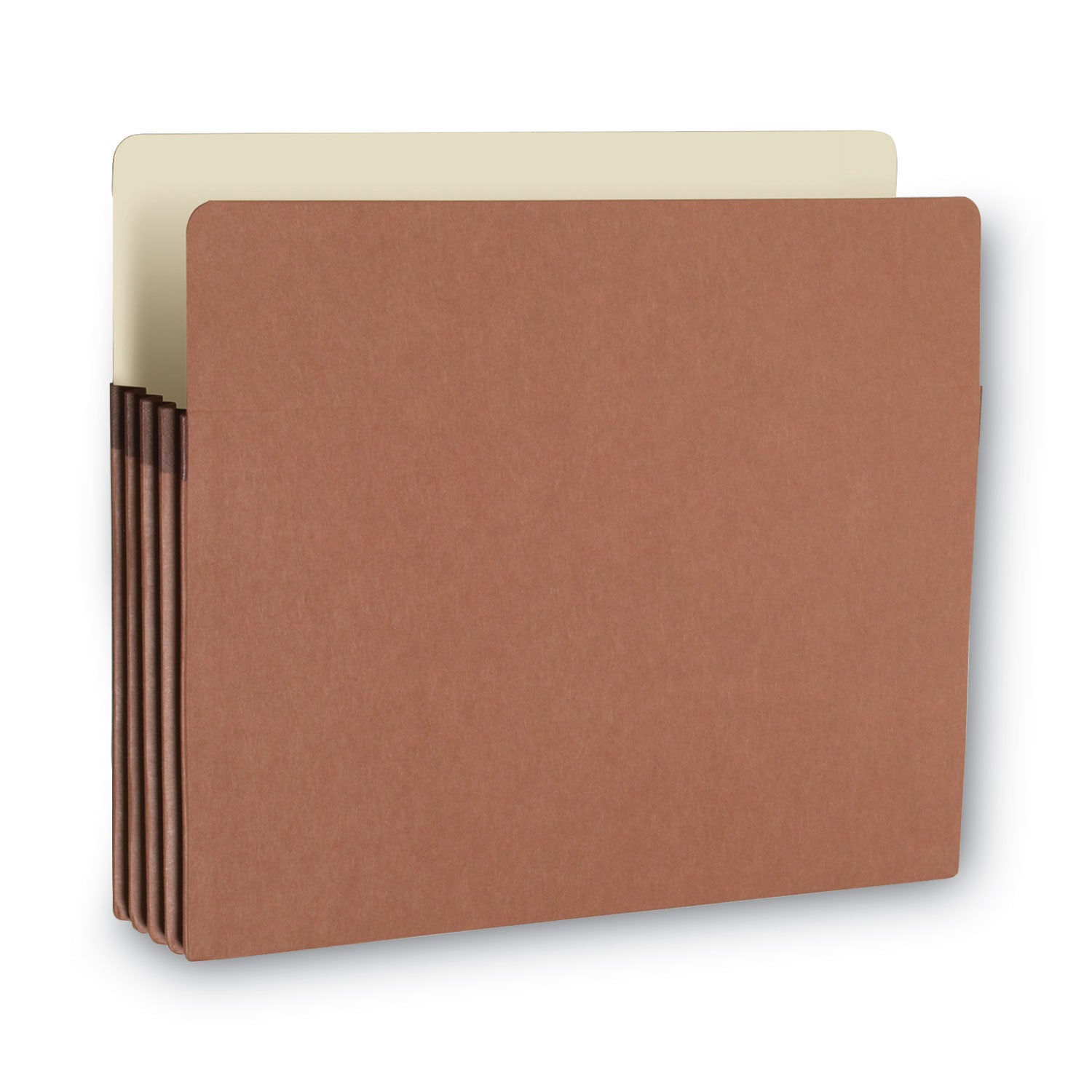 Smead Straight Tab Cut Letter Recycled File Pocket - 8 1/2" x 11" - 3 1/2" Expansion - Redrope - Tear Proof Gusset - 100% Recycled - 25 / Box