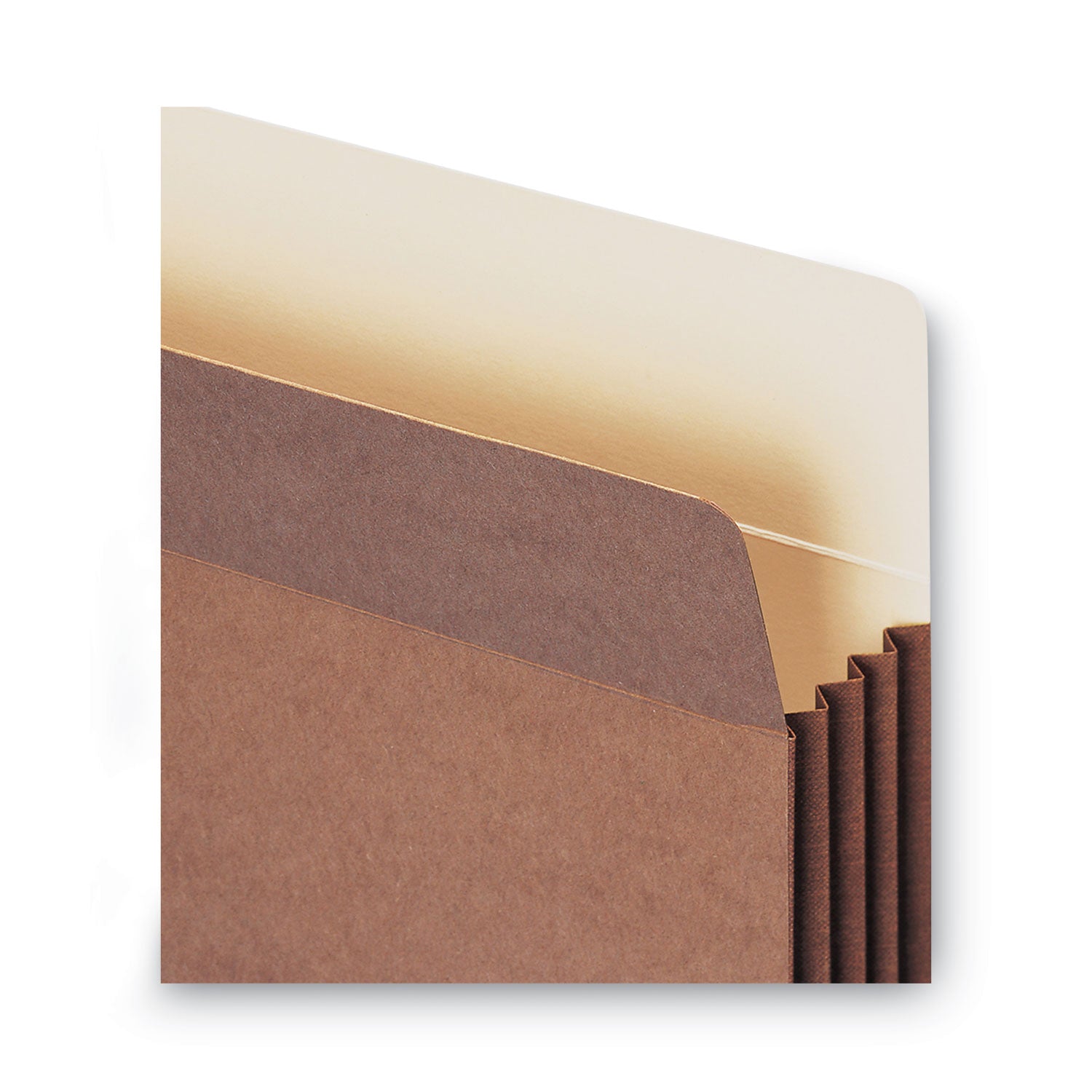 Smead TUFF Straight Tab Cut Letter Recycled File Pocket - 8 1/2" x 11" - 3 1/2" Expansion - 11 pt. - Redrope - Reinforced Gusset, Tear Resistant, Heavyweight Cover - 30% Recycled - 10 / Box