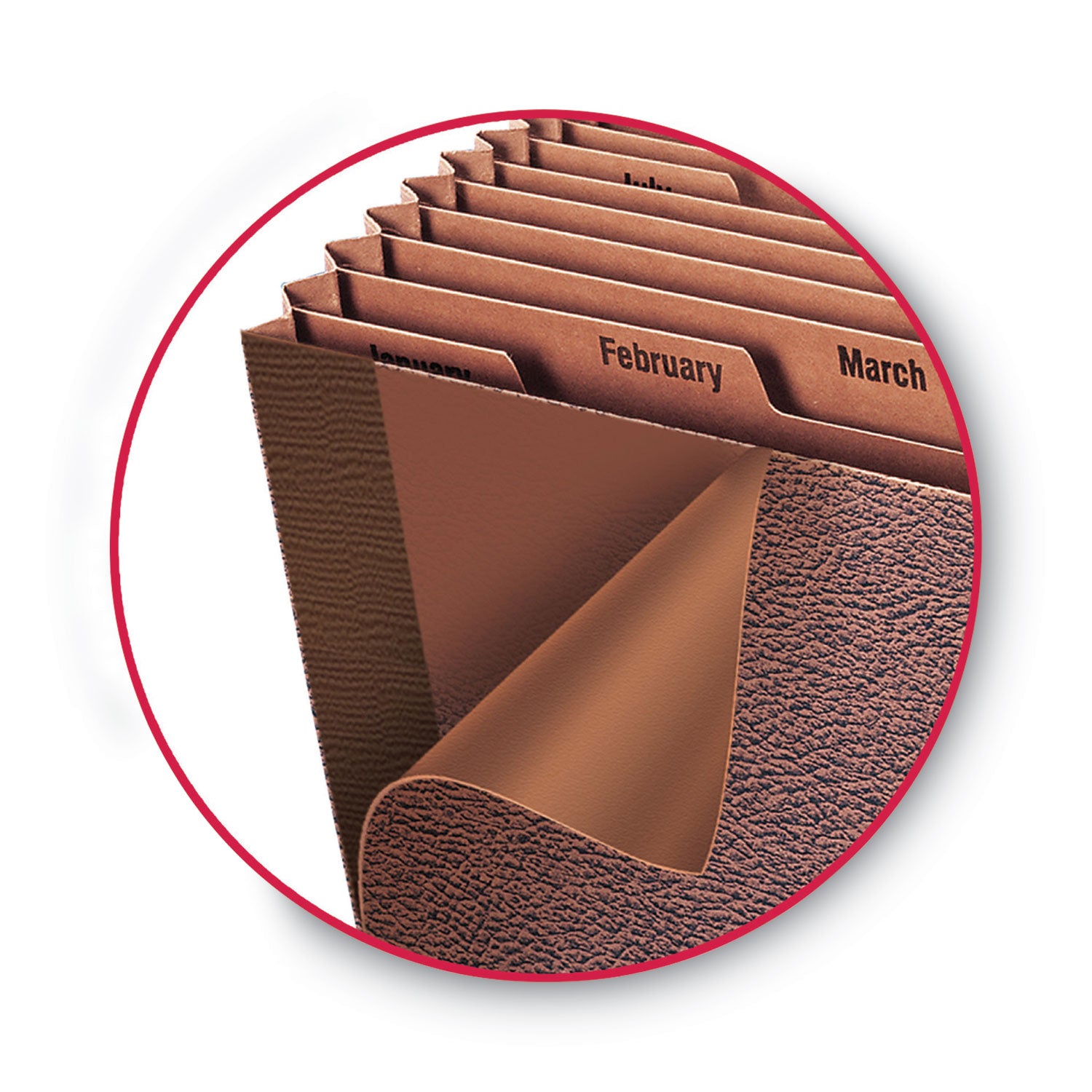 Smead TUFF Legal Recycled Expanding File - 8 1/2" x 14" - 7/8" Expansion - 12 Pocket(s) - Redrope - Tear Resistant, Reinforced Gusset - 30% Recycled - 1 Each