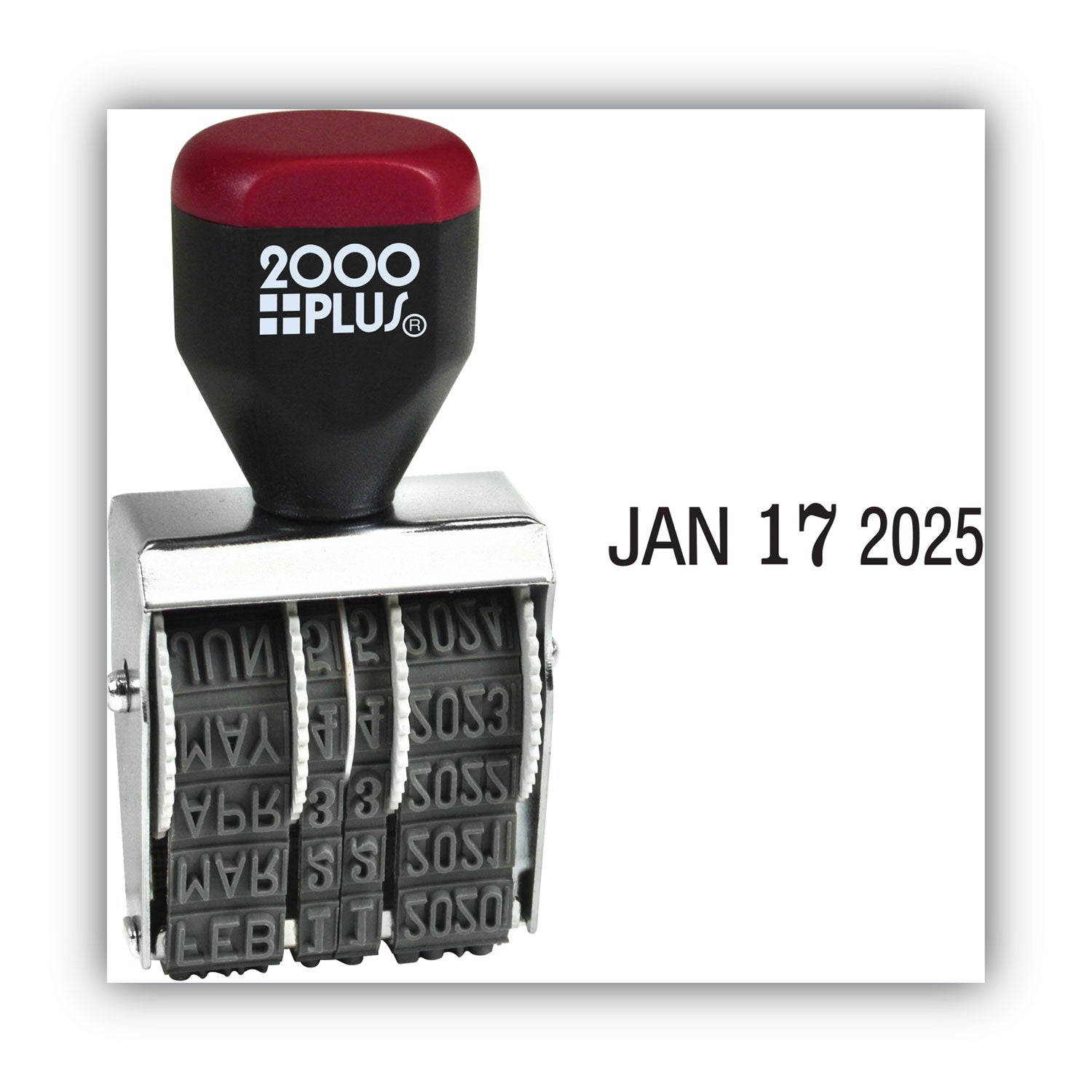 Date Stamp - 1.38" Impression Width x 0.19" Impression Length - 4 Bands - 1 Each