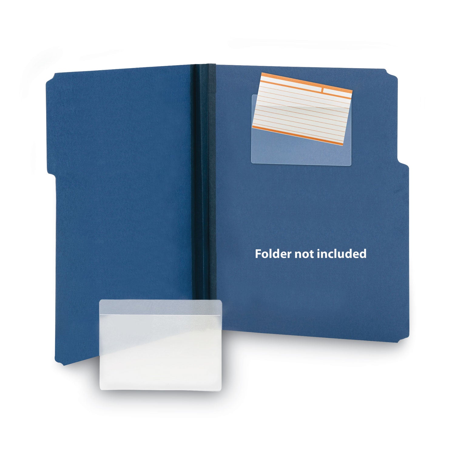 Smead Self-Adhesive Pockets - For 5 5/16" x 3 5/8" Sheet - Clear - Poly - 100 / Box