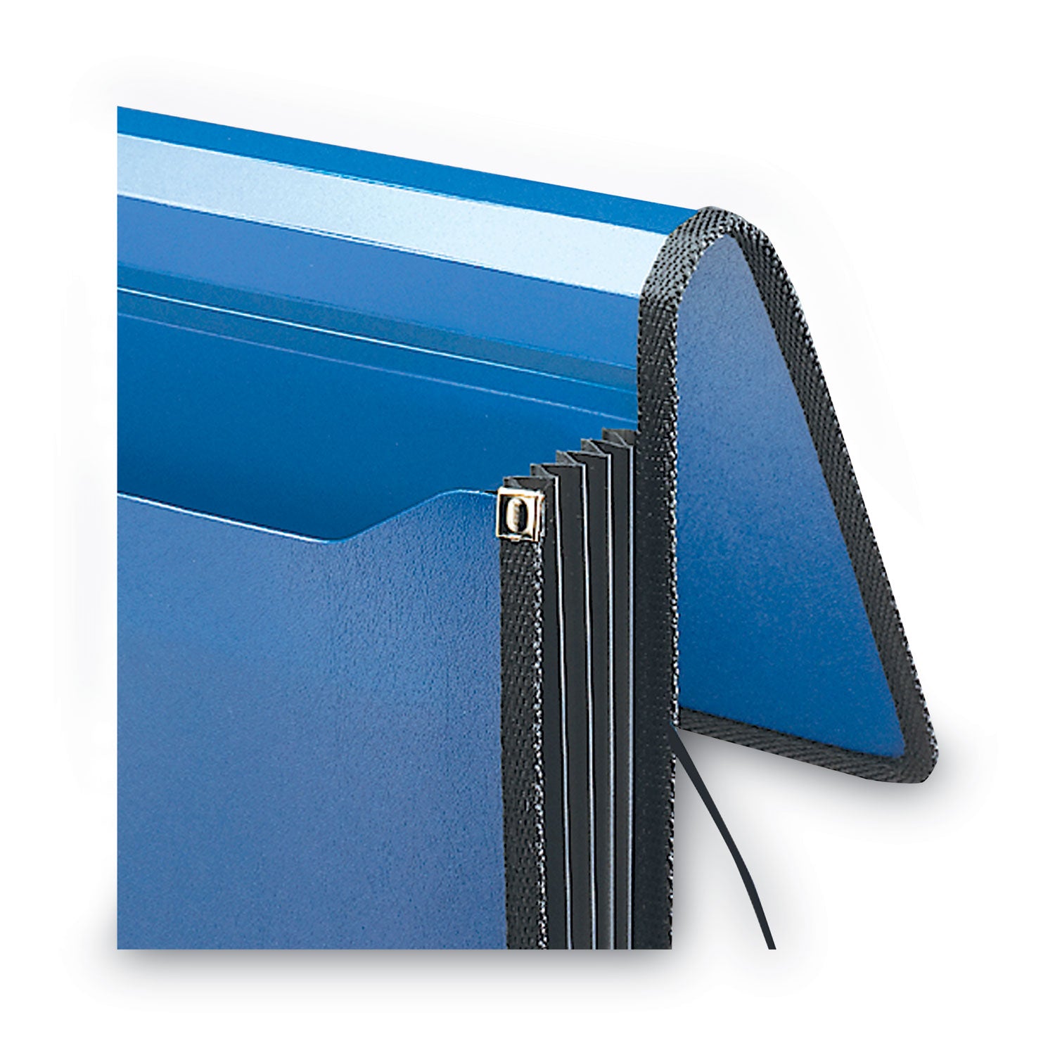 Smead Letter File Wallet - 8 1/2" x 11" - 5 1/4" Expansion - Front Pocket(s) - Poly - Navy Blue - 1 Each