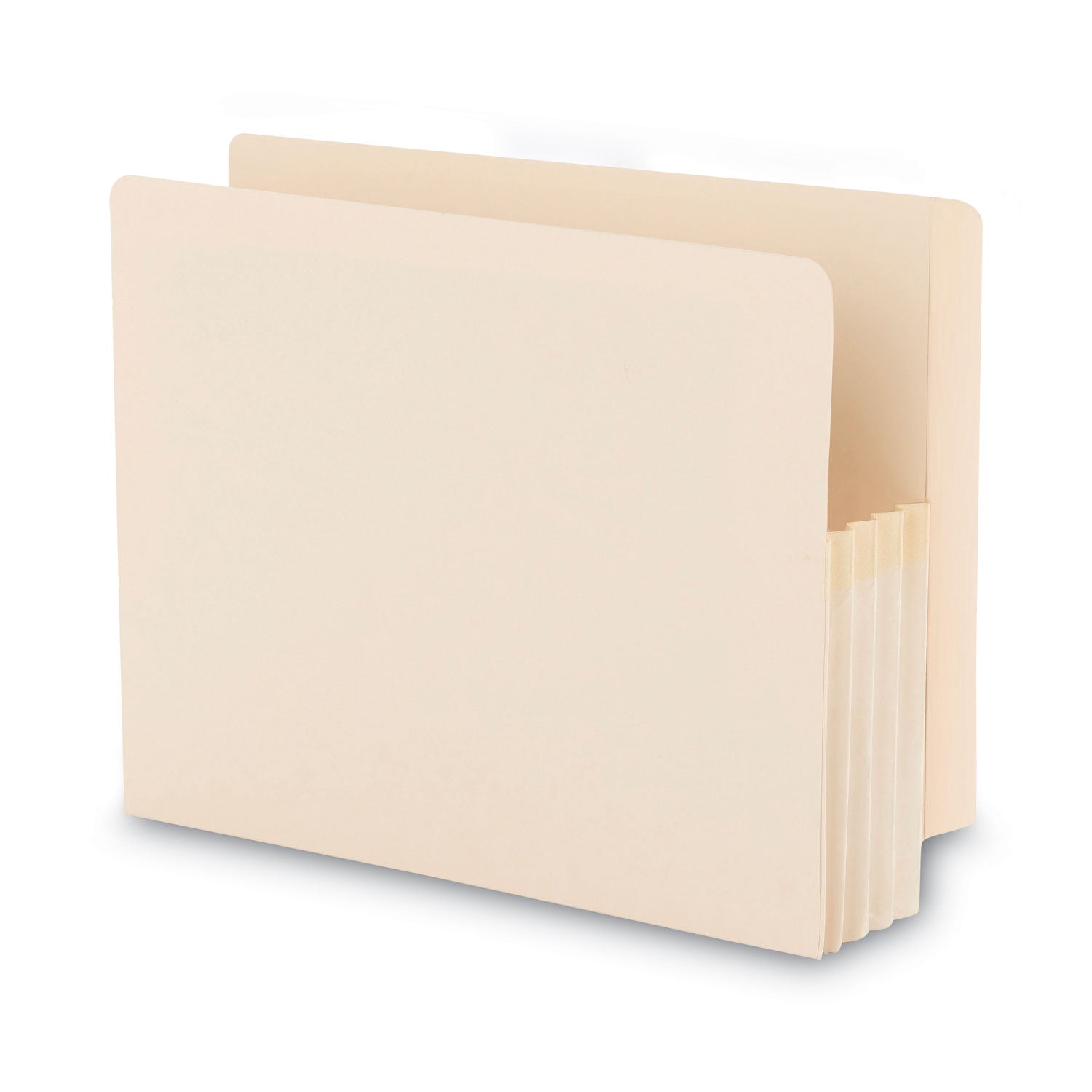 Smead Straight Tab Cut Letter Recycled File Pocket - 8 1/2" x 11" - 3 1/2" Expansion - 2 Plys - Manila - Embossed - 10% Recycled - 25 / Box